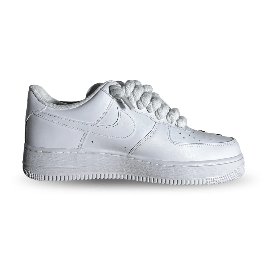 Nike Air Force 1 '07 Chunky Rope Lace White Black Rose Belső oldalnézet