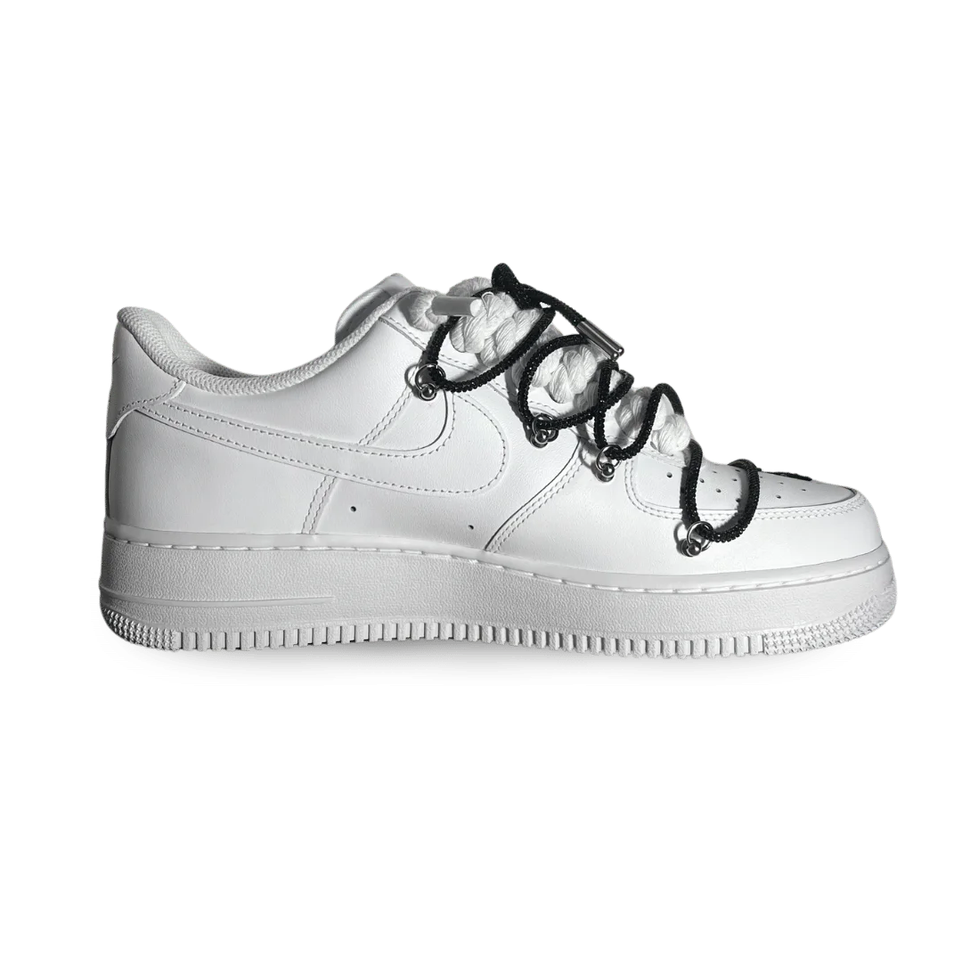 Nike Air Force 1 Rose White Black Diamond Belső oldalnézet