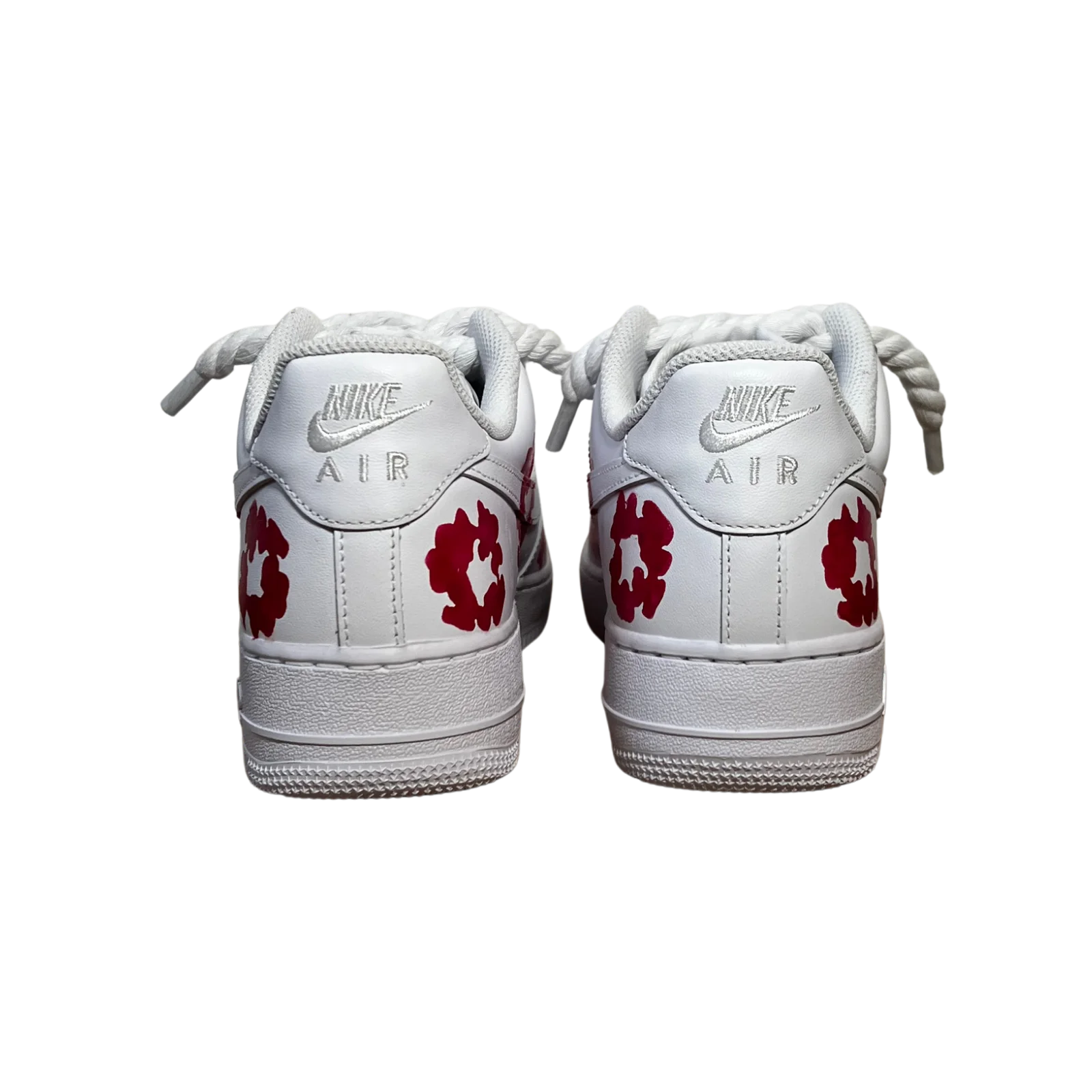 Nike Air Force 1 Low Denim Tears Custom Pink Rope Lace Hátulnézet