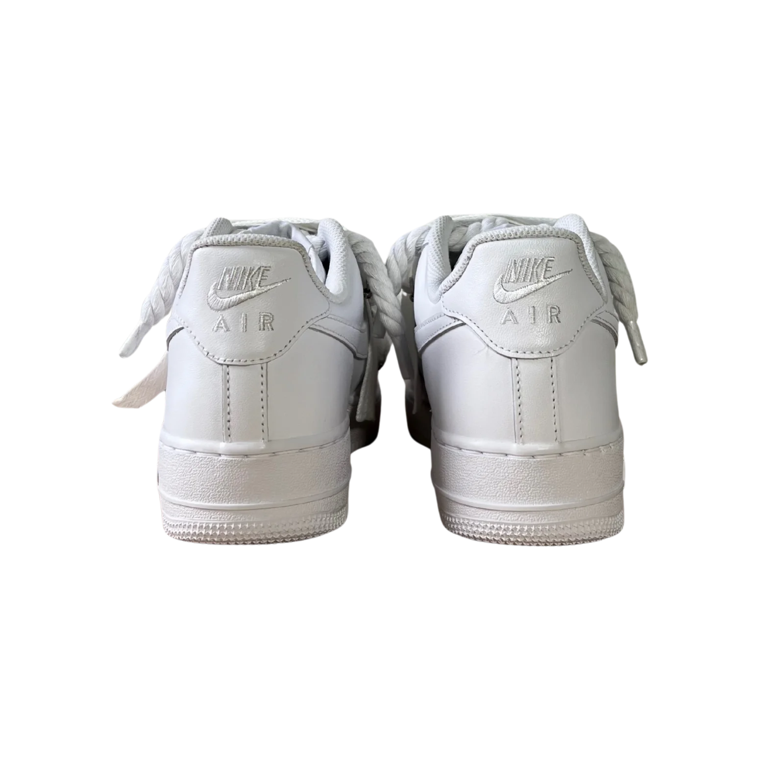 Nike Air Force 1 Lanvin Rope Lace Pure White Hátulnézet