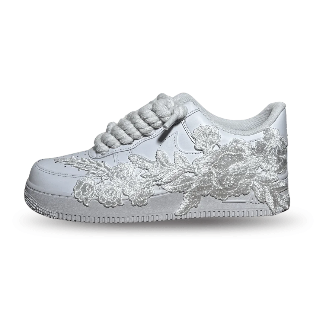Nike Air Force 1 '07 Chunky Rope Lace Pure White Rose Oldalnézet