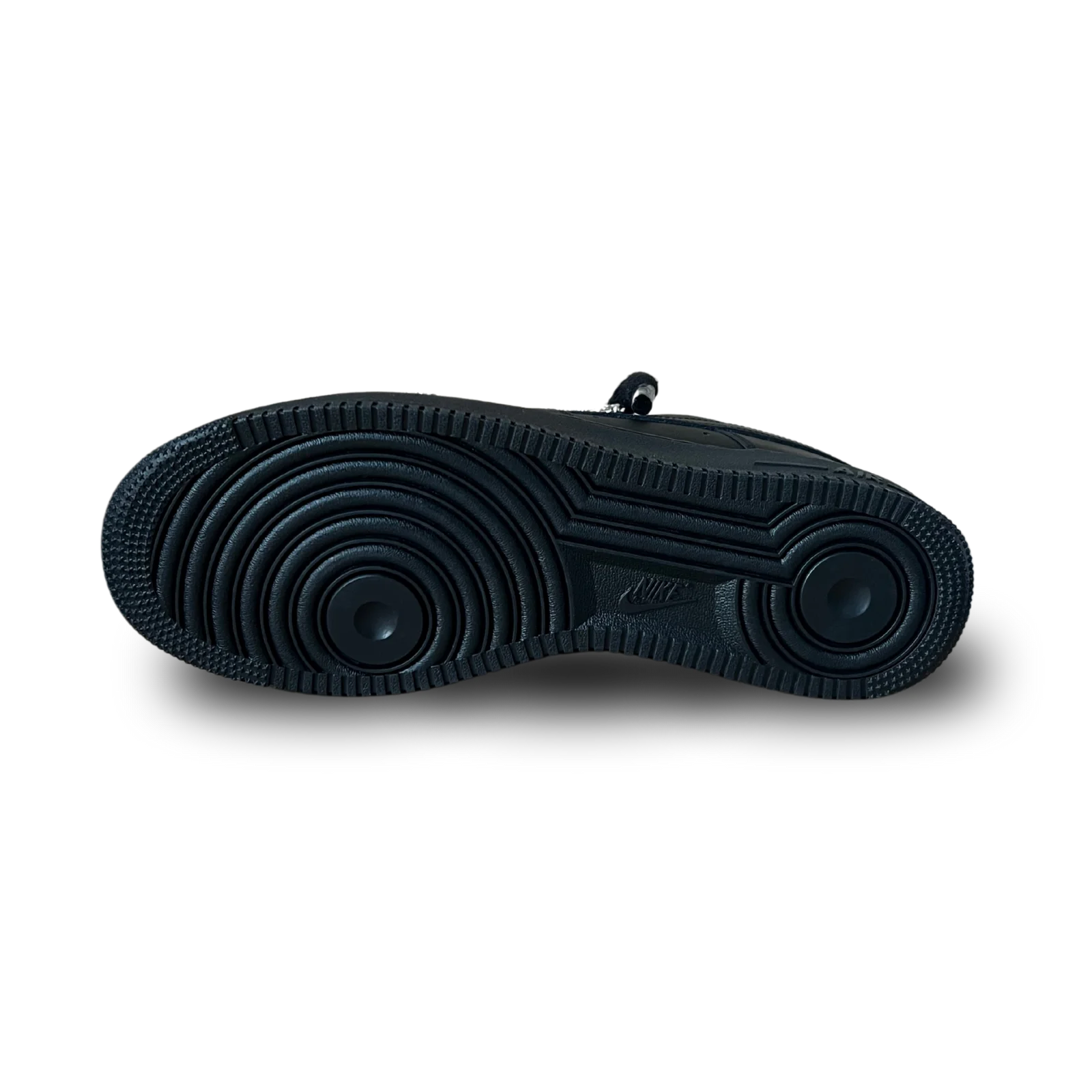 Nike Air Force 1 Black Diamond Rope Lace Champagne Talp