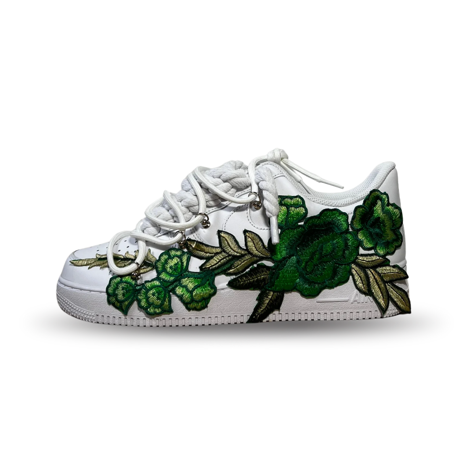 Nike Air Force 1 Rose Green Laced Up Oldalnézet