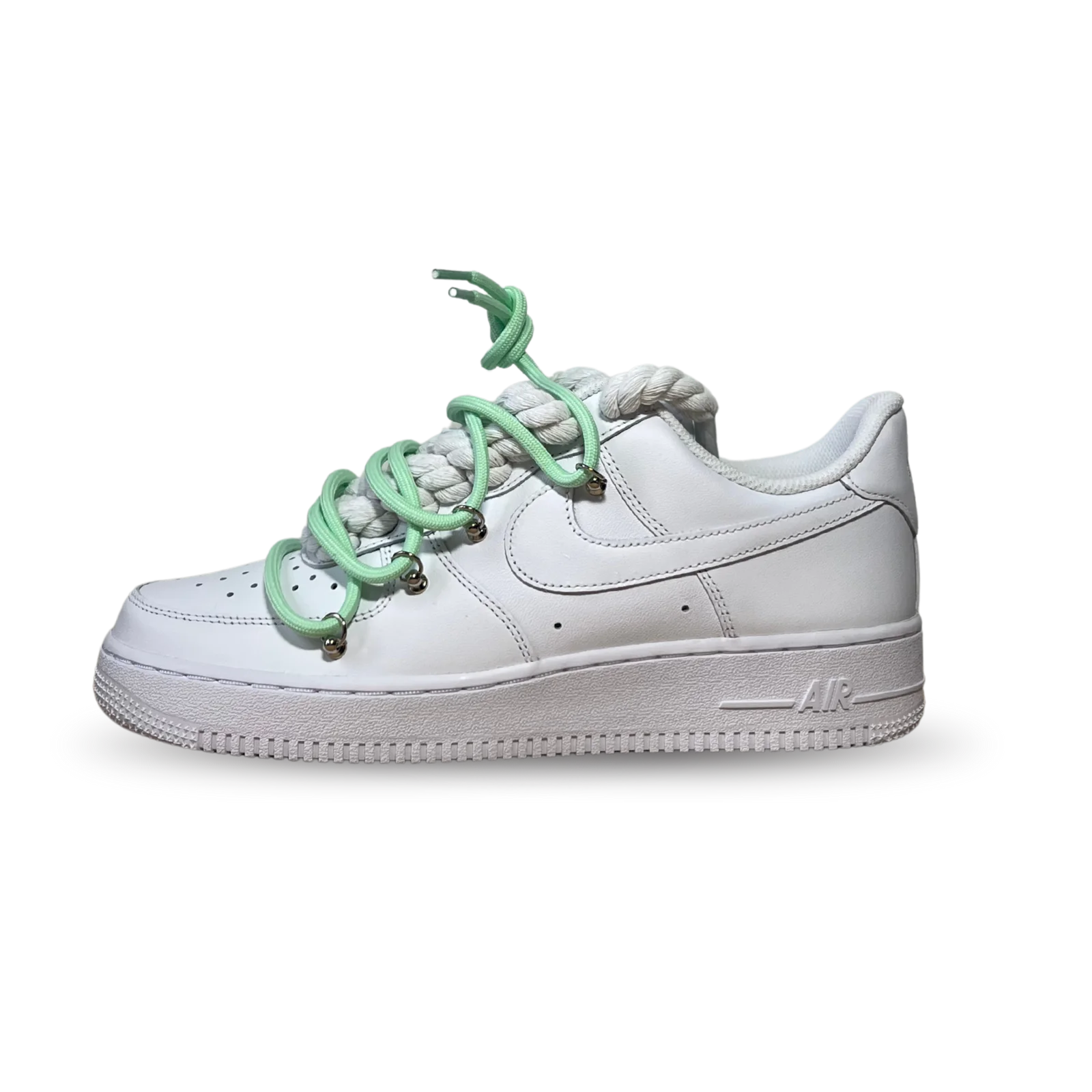 Nike Air Force 1 Laced Up Rope Lace Green Oldalnézet