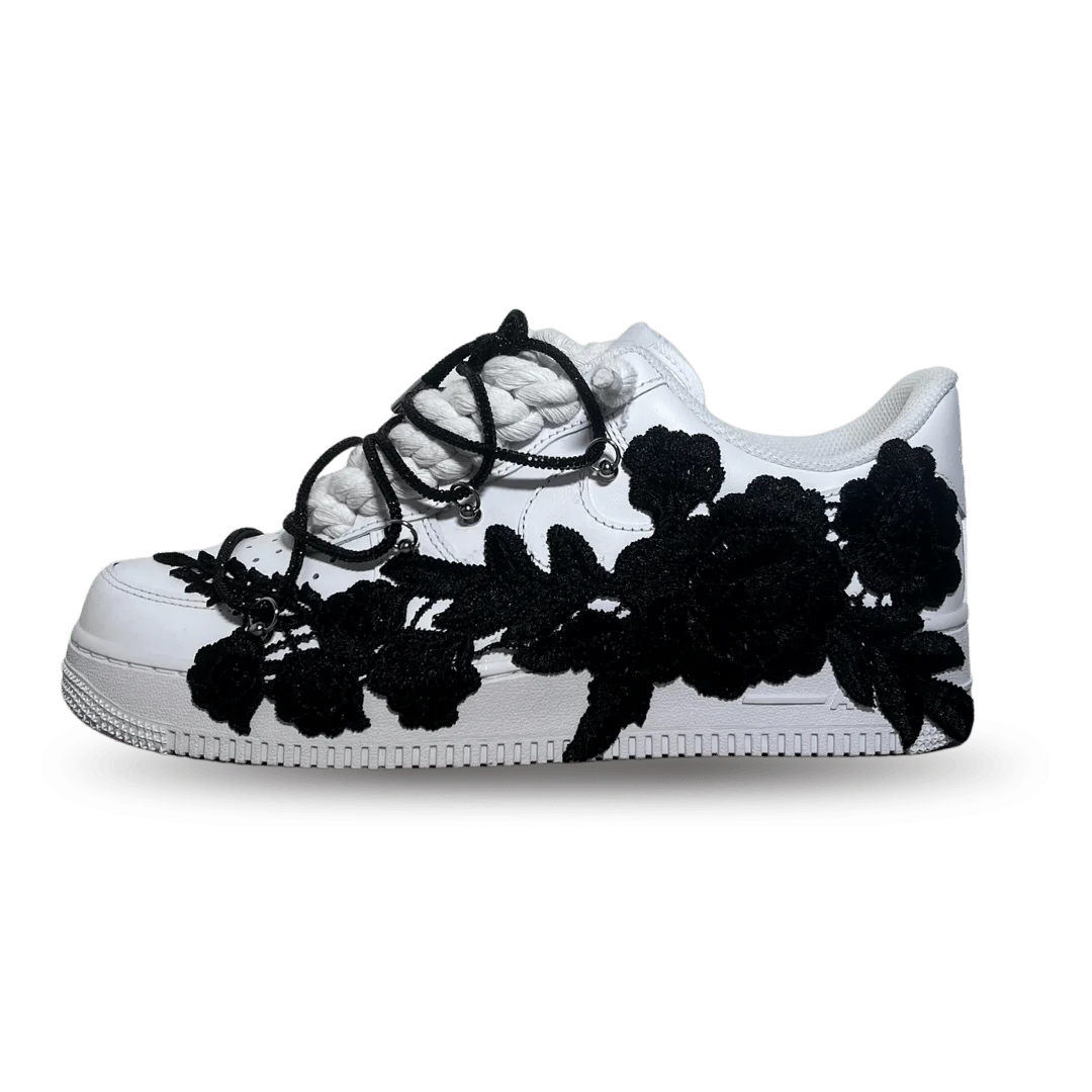 Nike Air Force 1 Rose White Black Diamond Oldalnézet