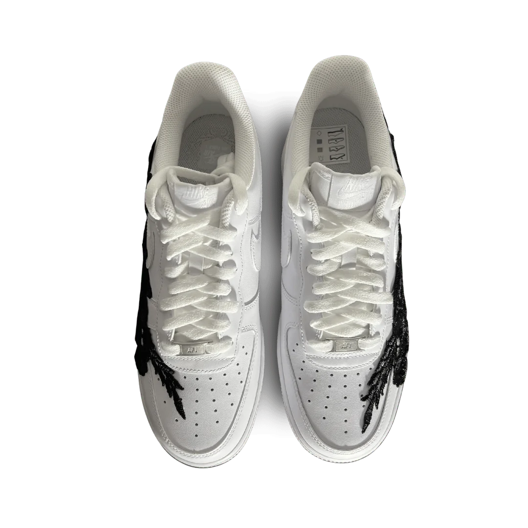 Nike Air Force 1 '07 White Black Rose Felülnézet