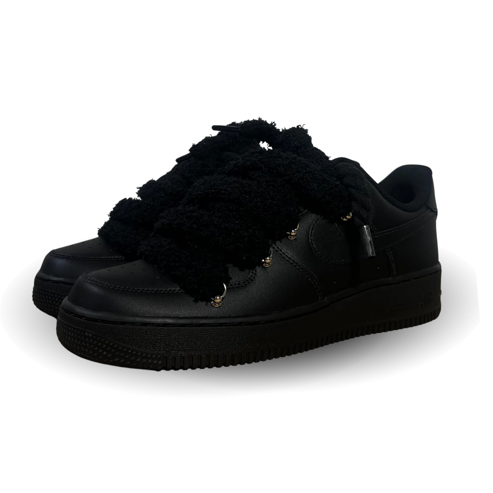 Nike Air Force 1 Black Chimney Cake Black Csanadsoles