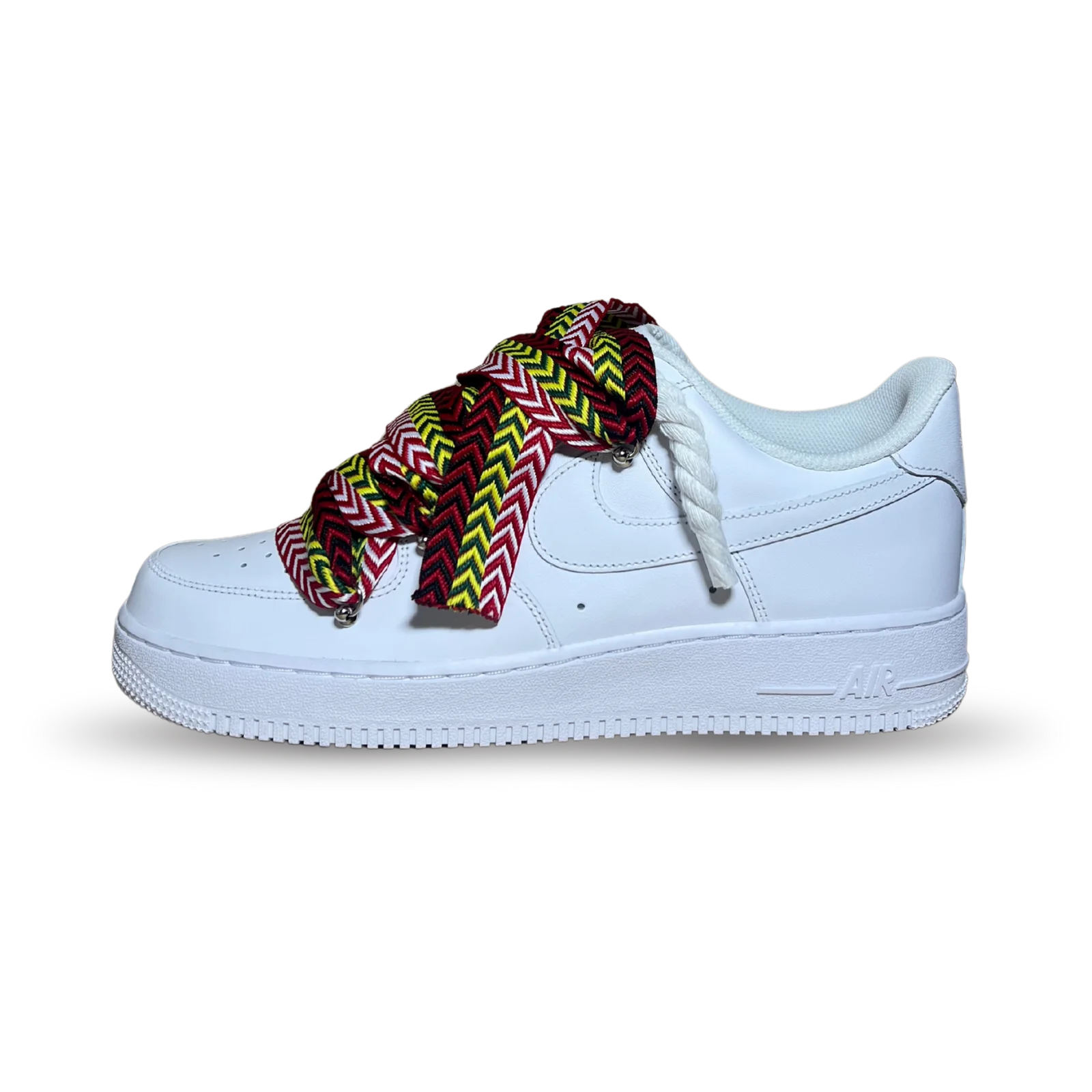 Nike Air Force 1 Lanvin Rope Lace Red Yellow Oldalnézet