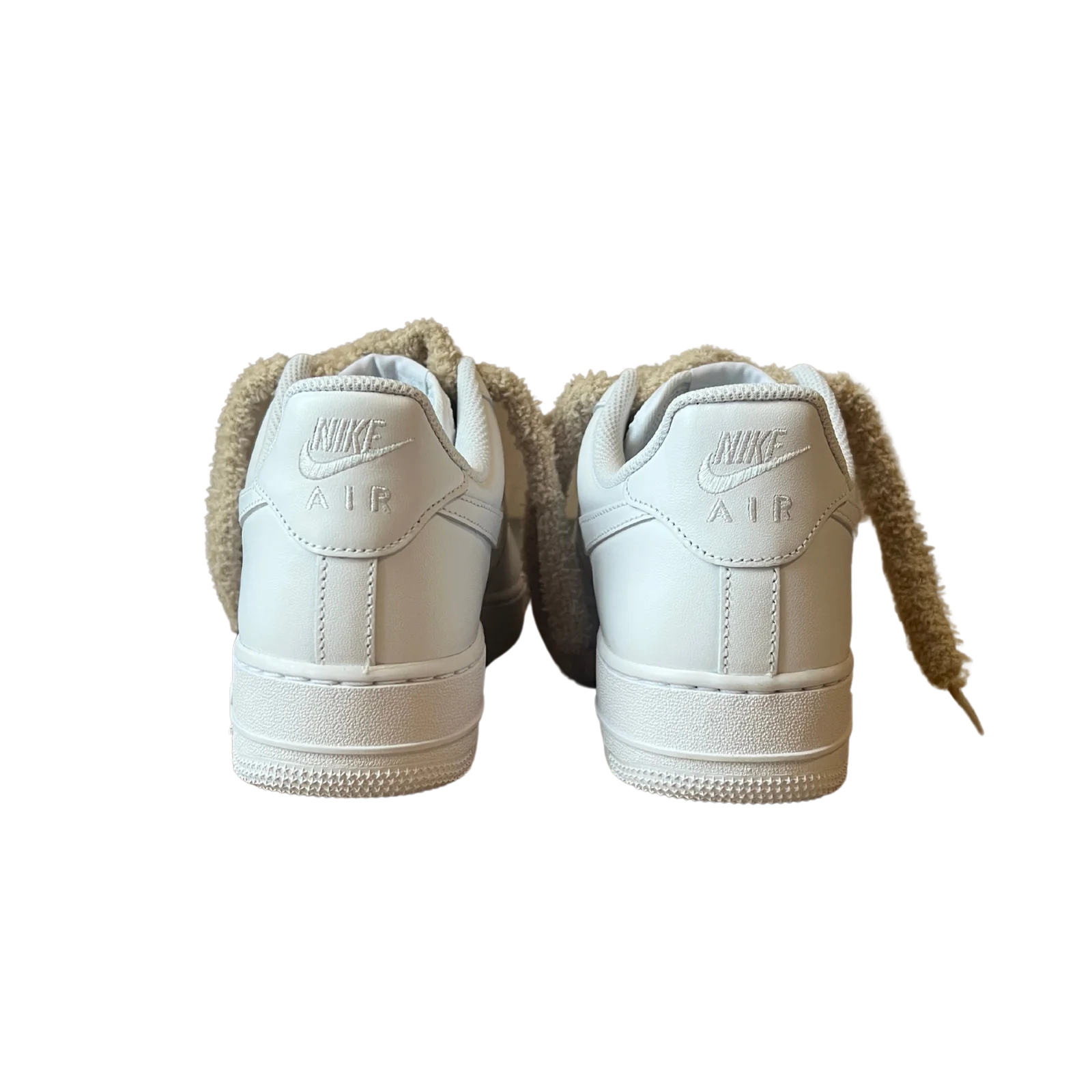 Nike Air Force 1 Fluffy Lace Coral Hátulnézet