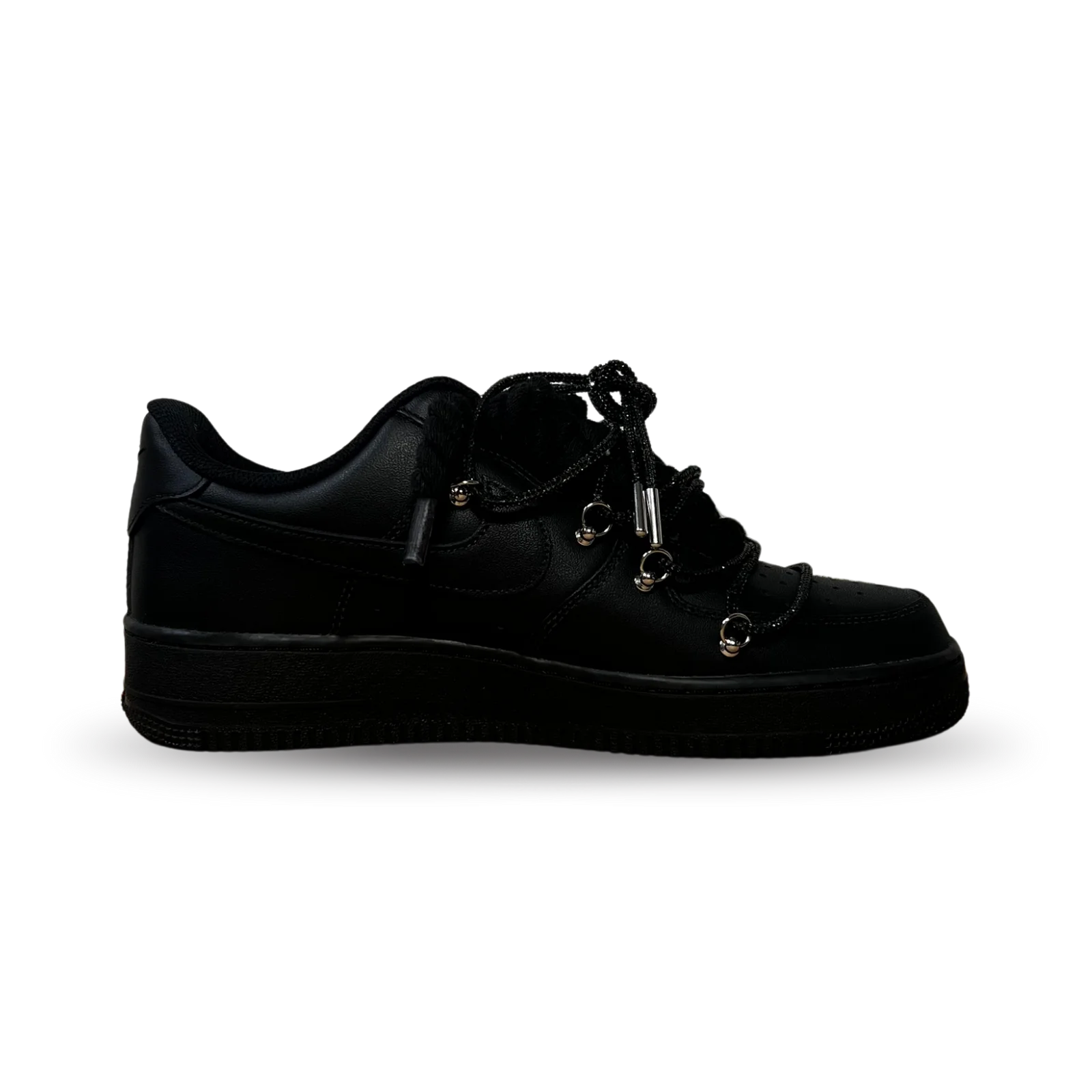 Nike Air Force 1 Black Rose Red Diamond Belső oldalnézet