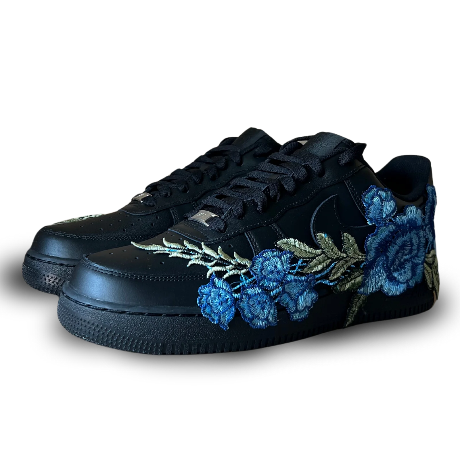 Nike Air Force 1 Black Blue Rose Csanadsoles