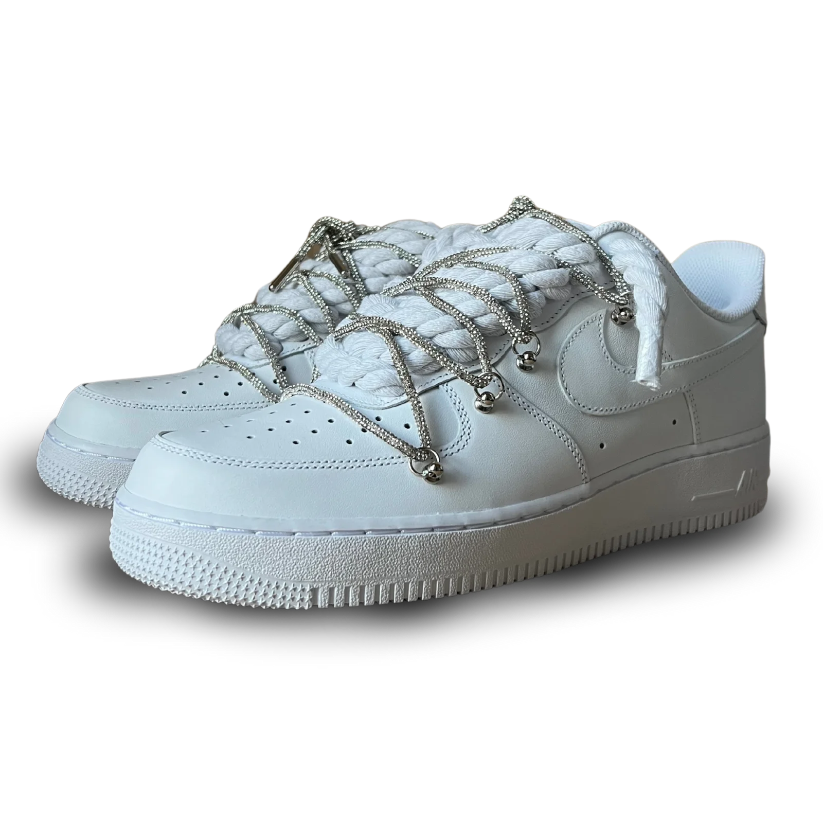 Nike Air Force 1 "Diamond" Rope Lace White Csanadsoles