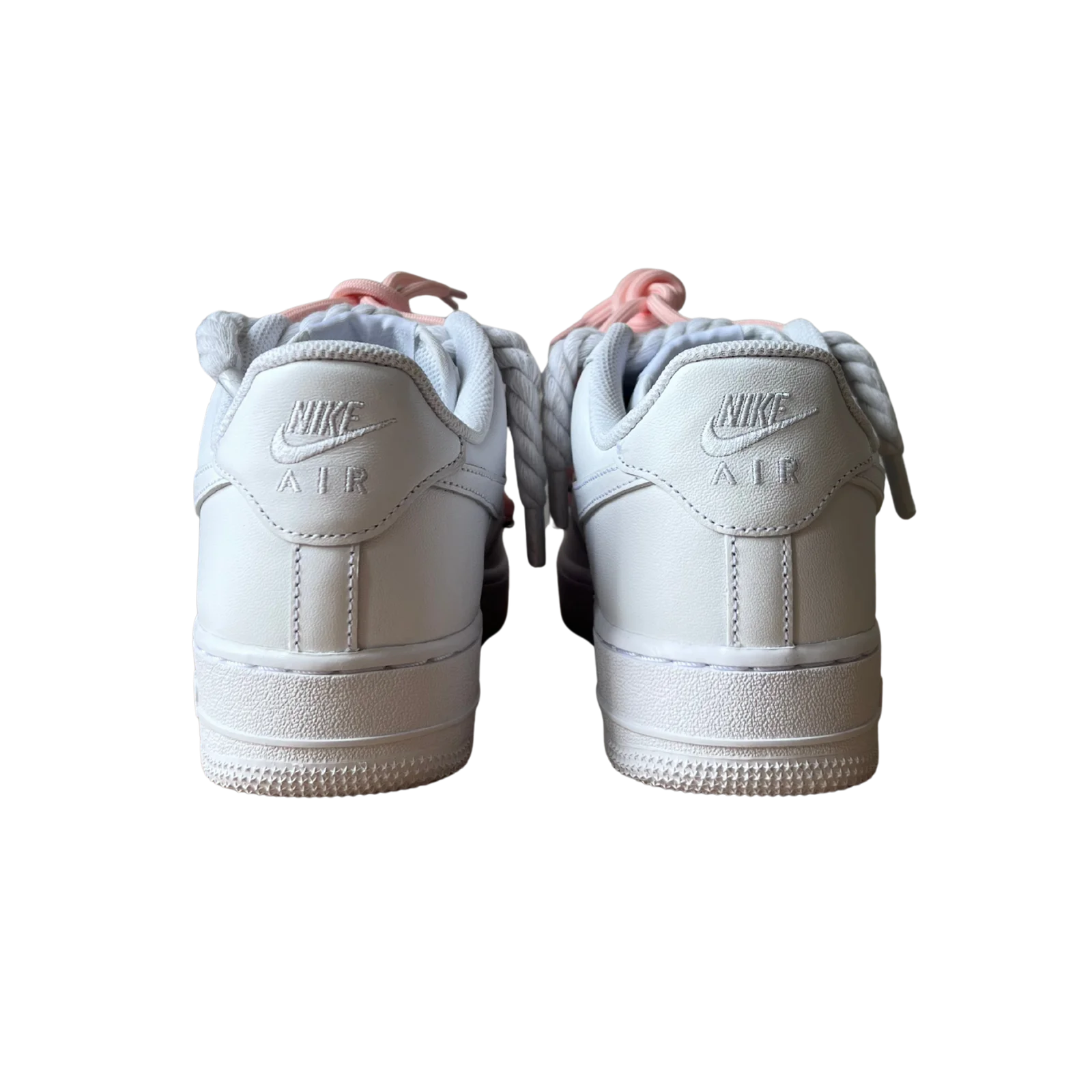 Nike Air Force 1 Laced Up Rope Lace Pink Hátulnézet