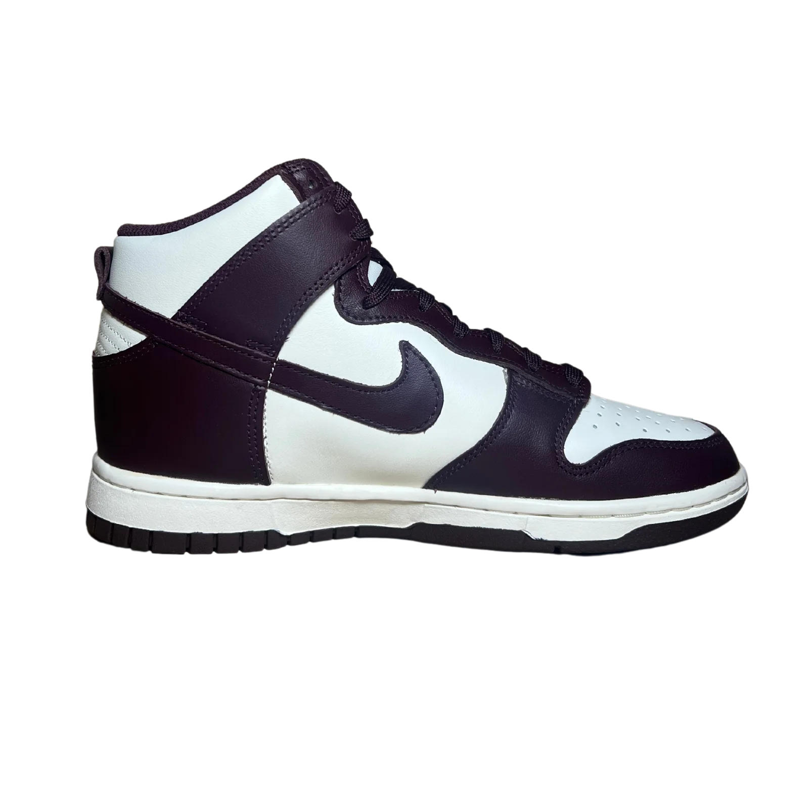Nike Dunk High Burgundy belső oldalnézet