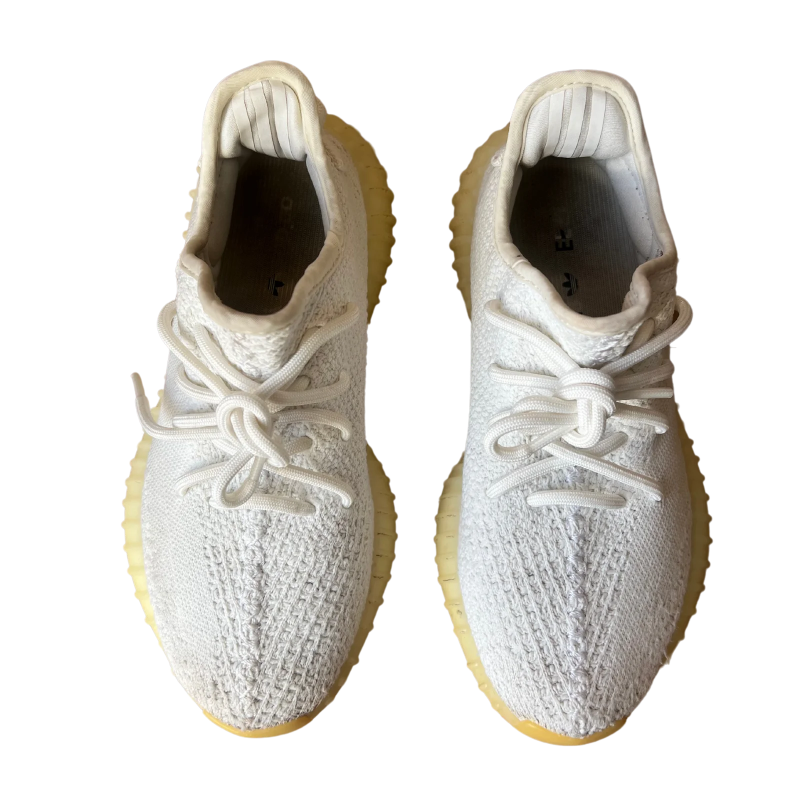 Yeezy 350 Cream White felülnézet