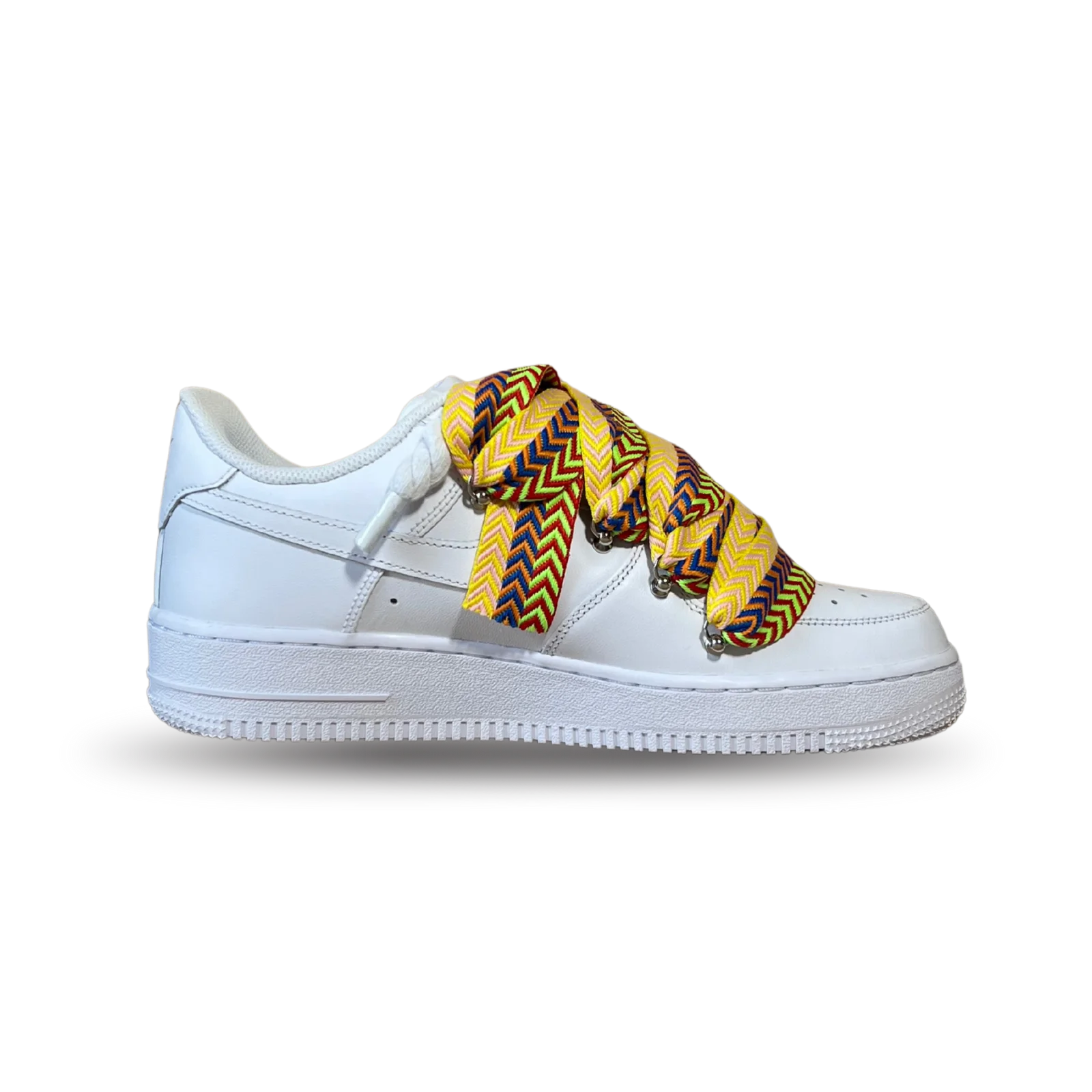 Nike Air Force 1 Lanvin Rope Lace Yellow Blue Belső oldalnézet