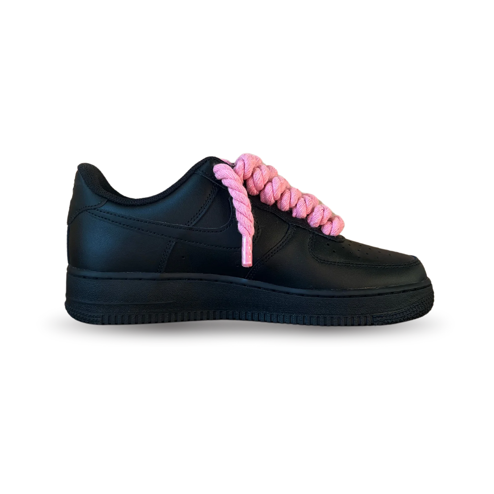 Nike Air Force 1 Black Rope Lace Pink Belső oldalnézet