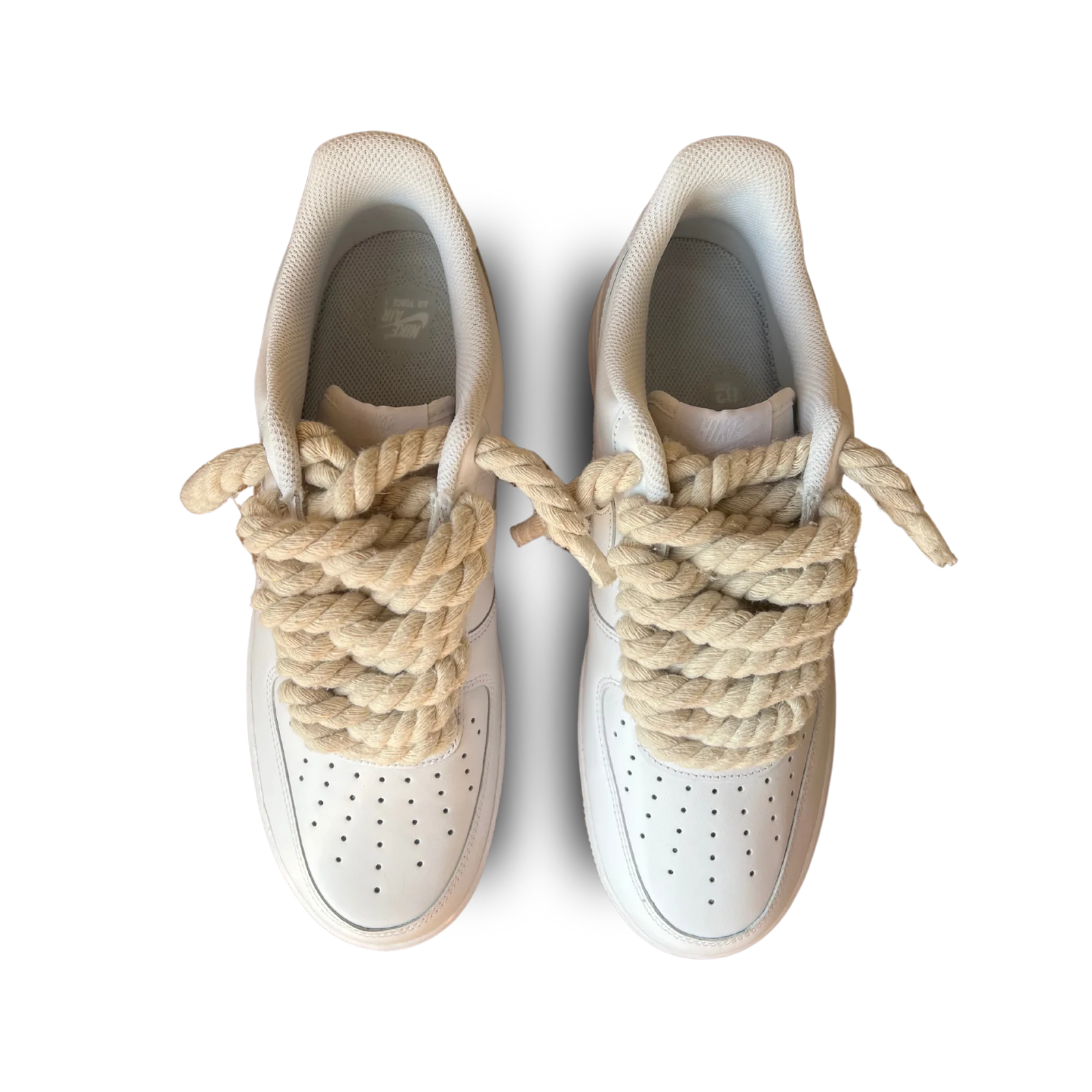 Nike Air Force 1 Rope Lace Beige Felülnézet