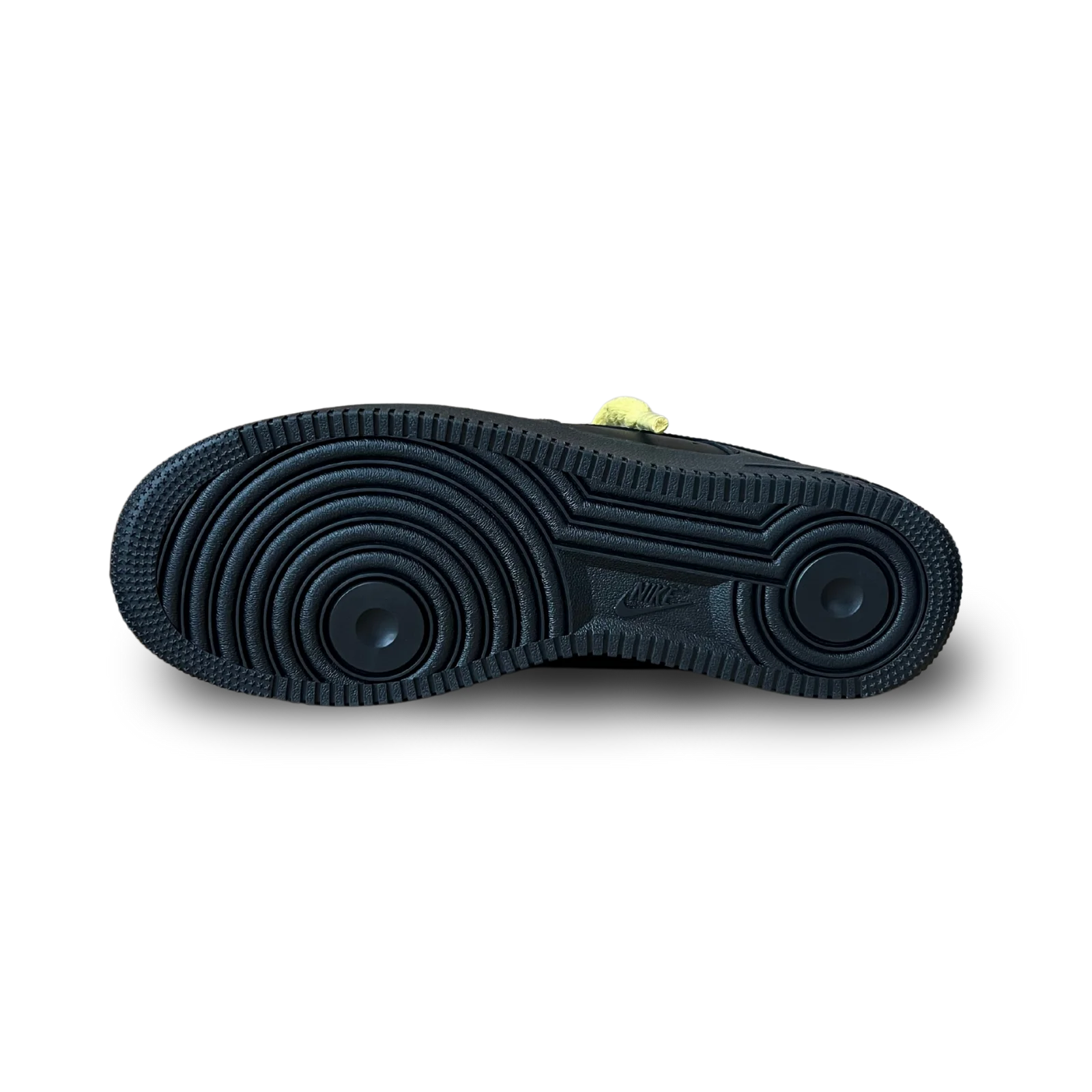 Nike Air Force 1 '07 Black Chunky Rope Lace Yellow Talp