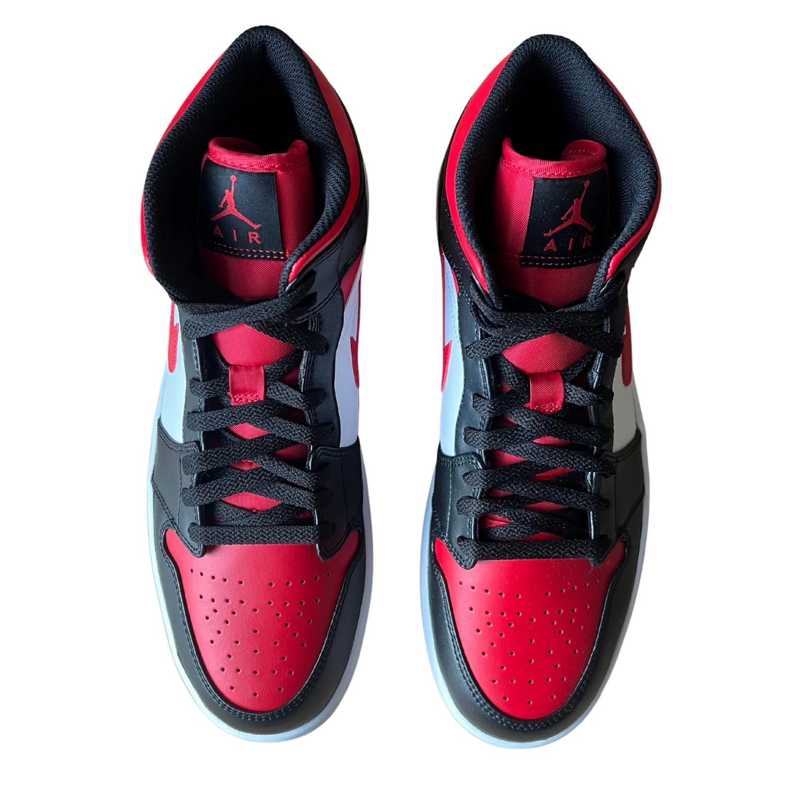 Jordan 1 Mid Black Red