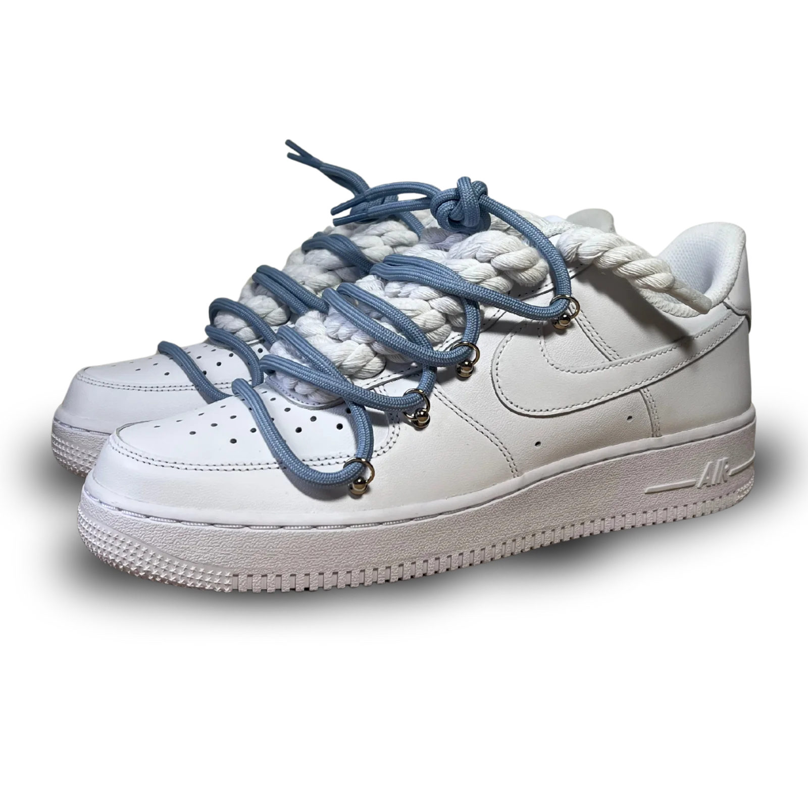 Nike Air Force 1 Laced Up Rope Lace Blue Csanadsoles