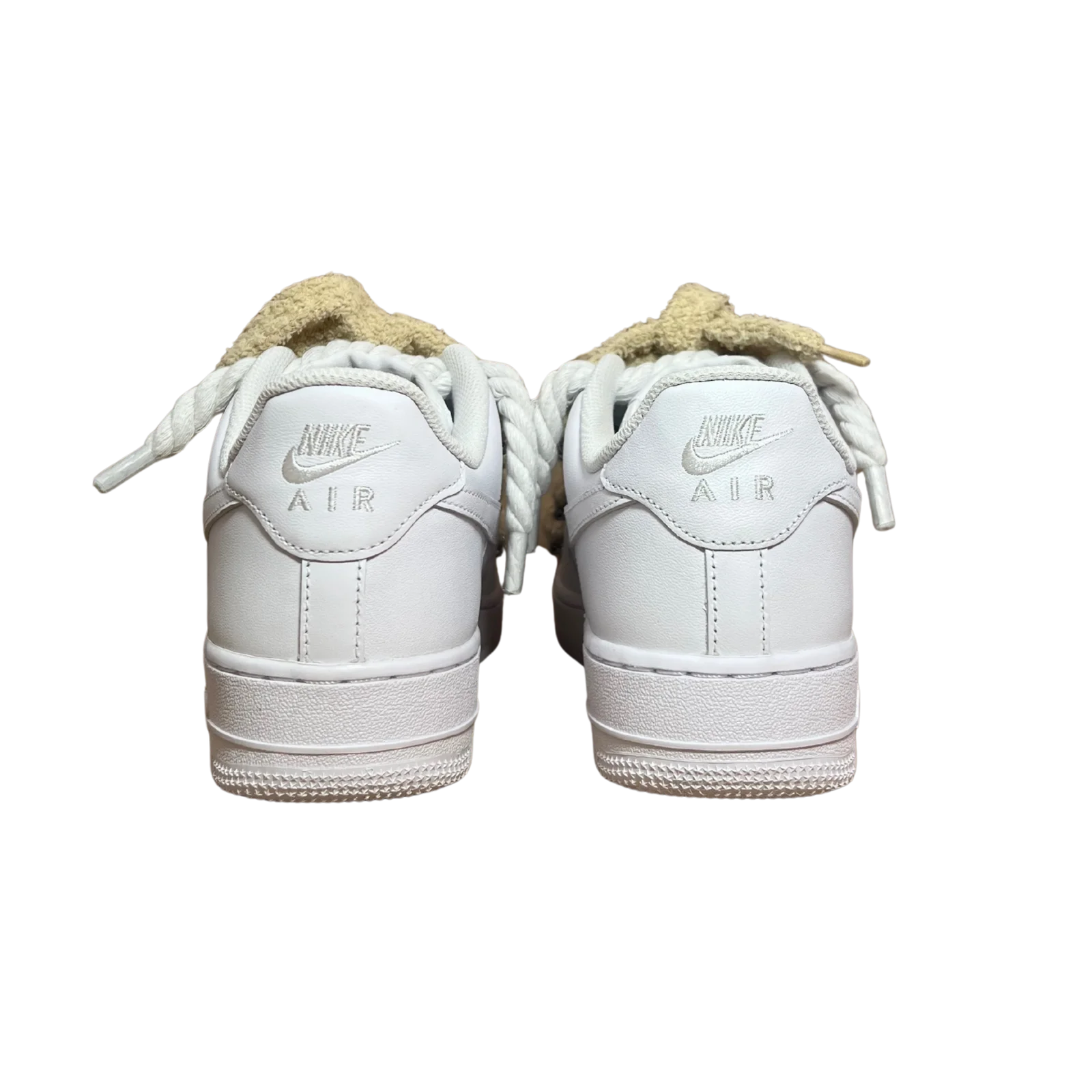 Nike Air Force 1 White Chimney Cake Cinnamon Hátulnézet