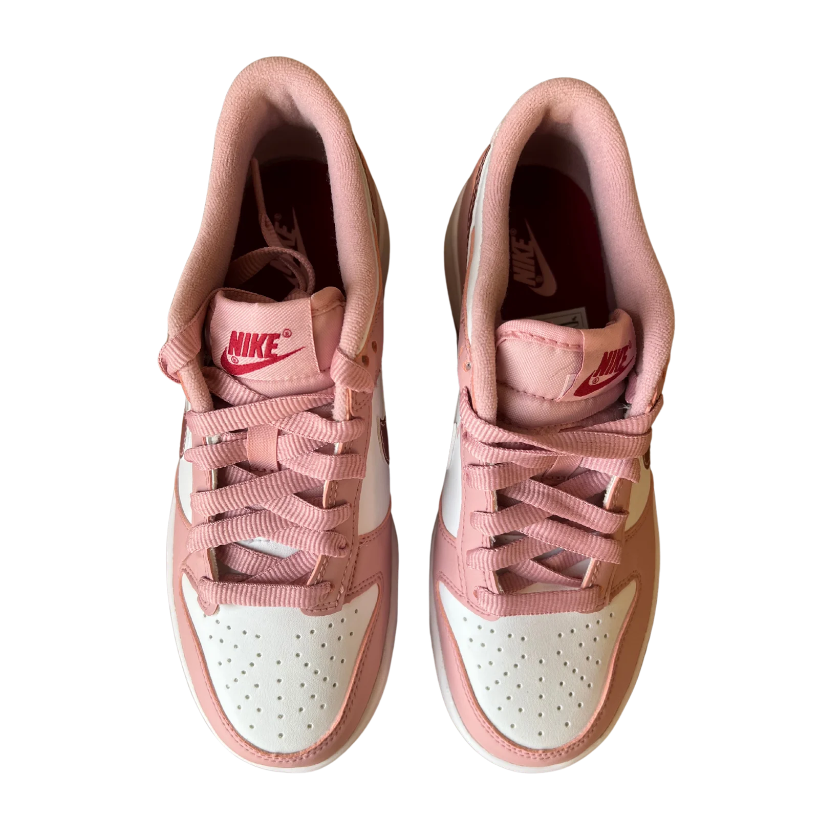 Nike Dunk Low Pink Velvet felülnézet