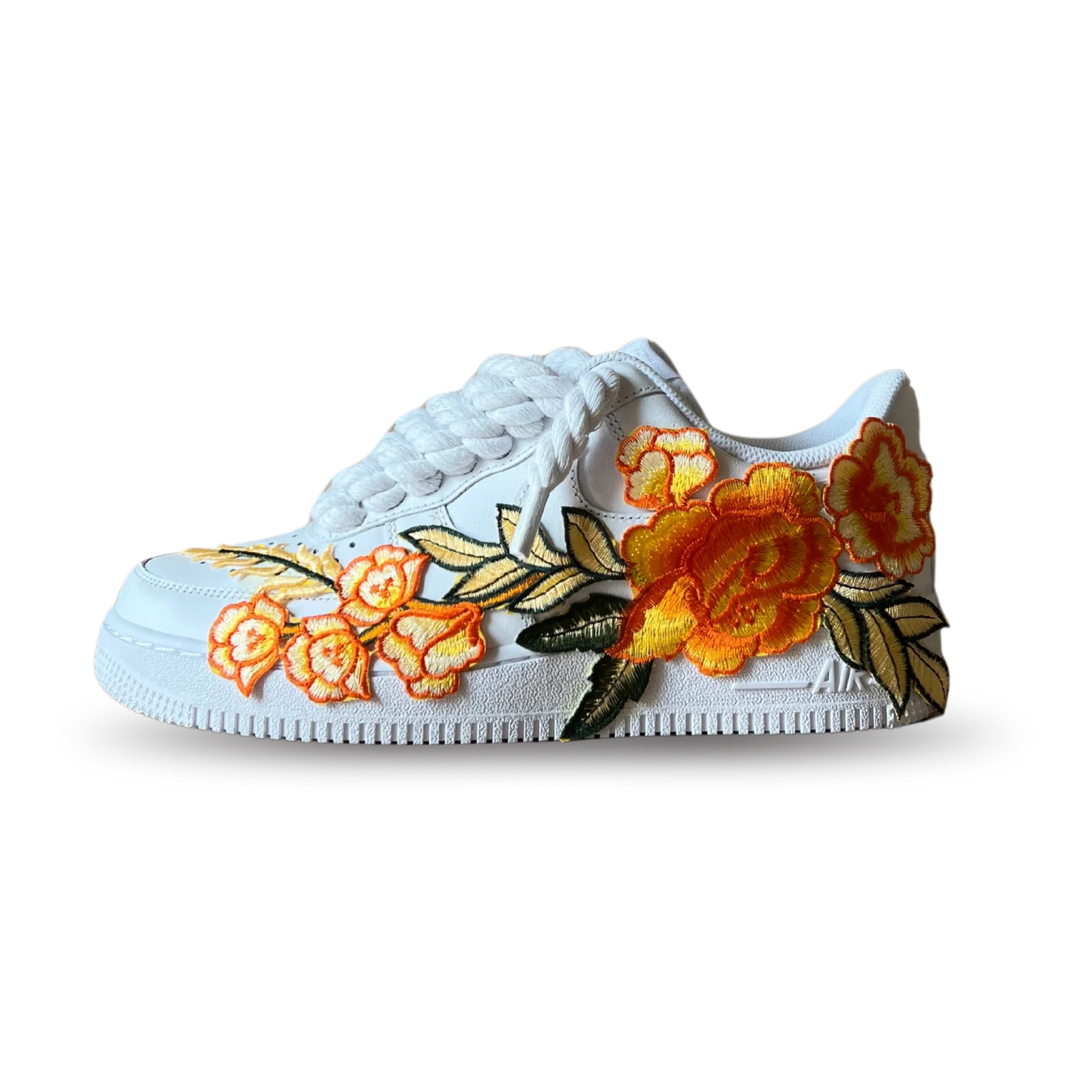 Nike Air Force 1 Rope Lace Yellow Rose Oldalnézet