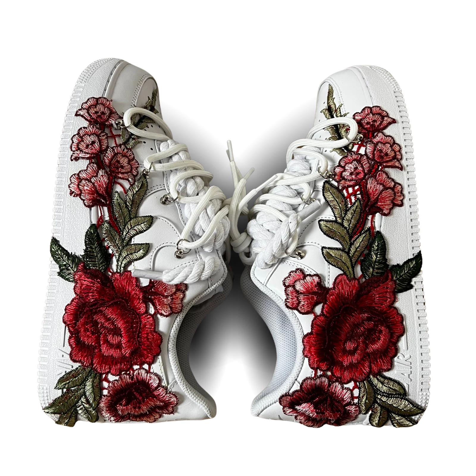 Nike Air Force 1 Rose Red Laced Up Rózsanézet