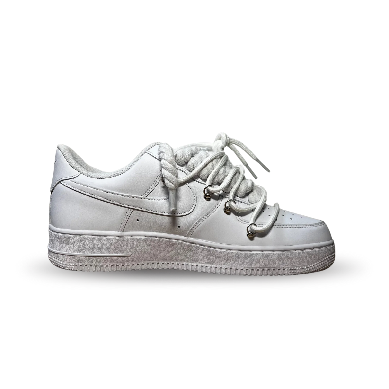 Nike Air Force 1 Rose Red Laced Up Belső oldalnézet