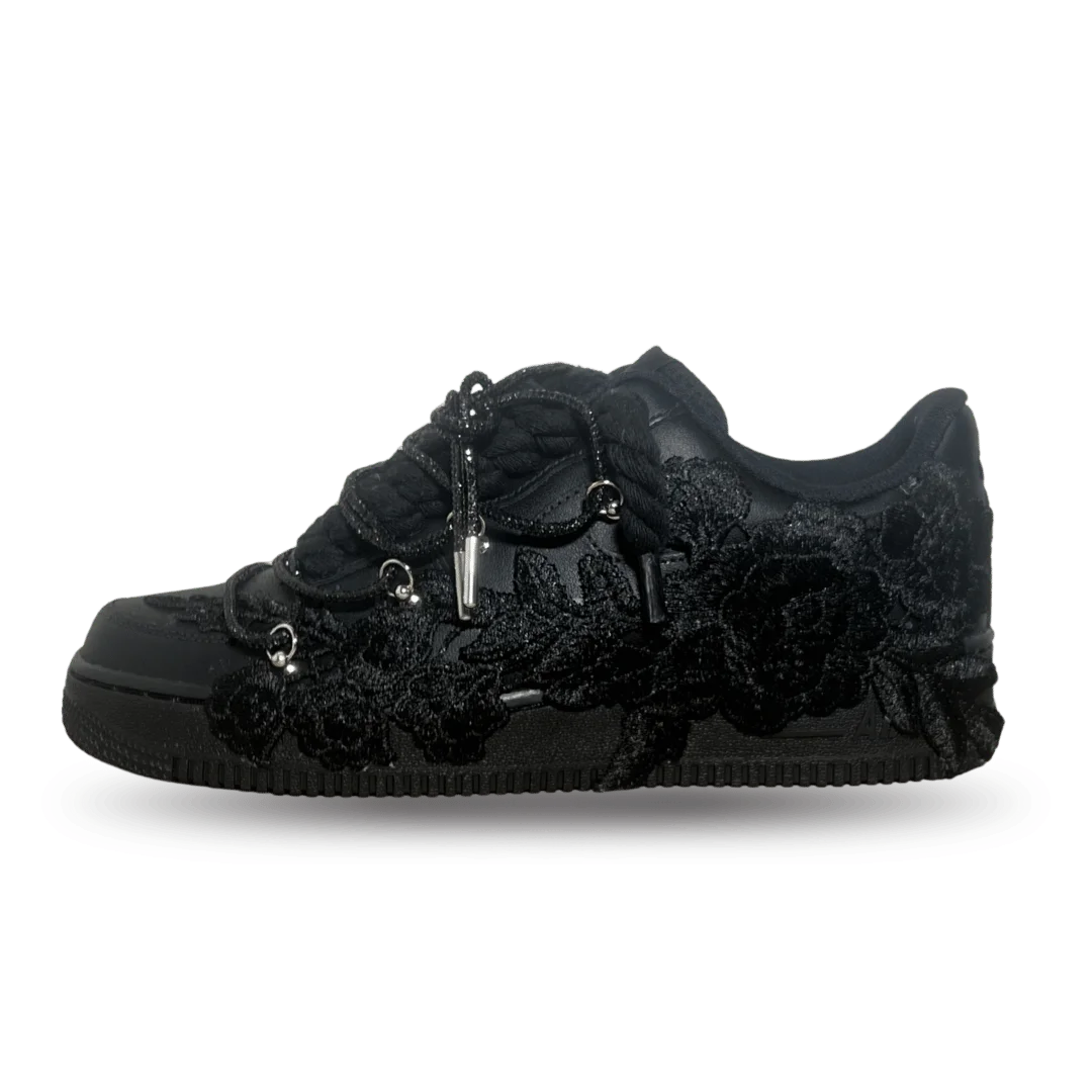 Nike Air Force 1 Black Rose Pure Black Diamond oldalnézet