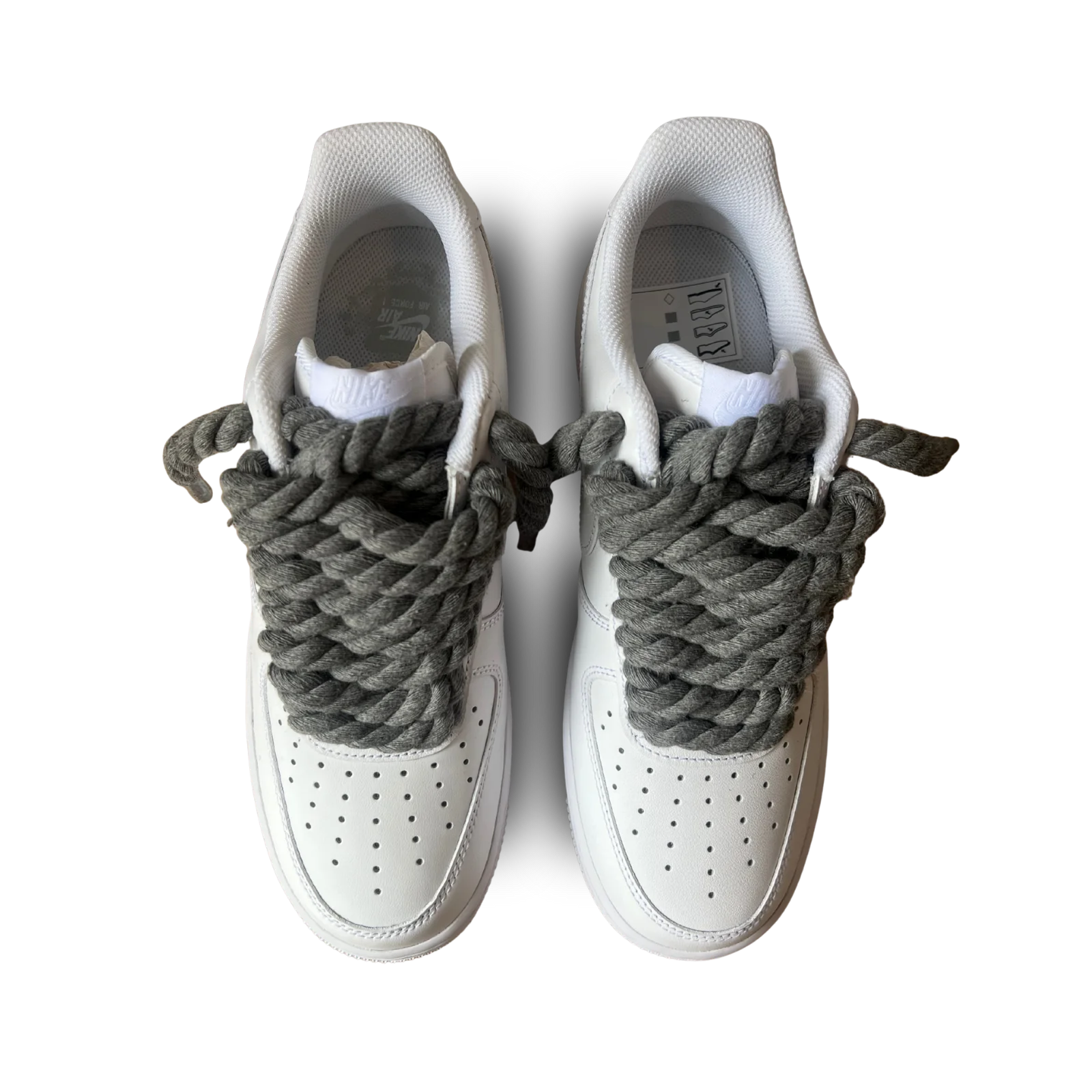 Nike Air Force 1 Rope Lace Dark Grey Felülnézet