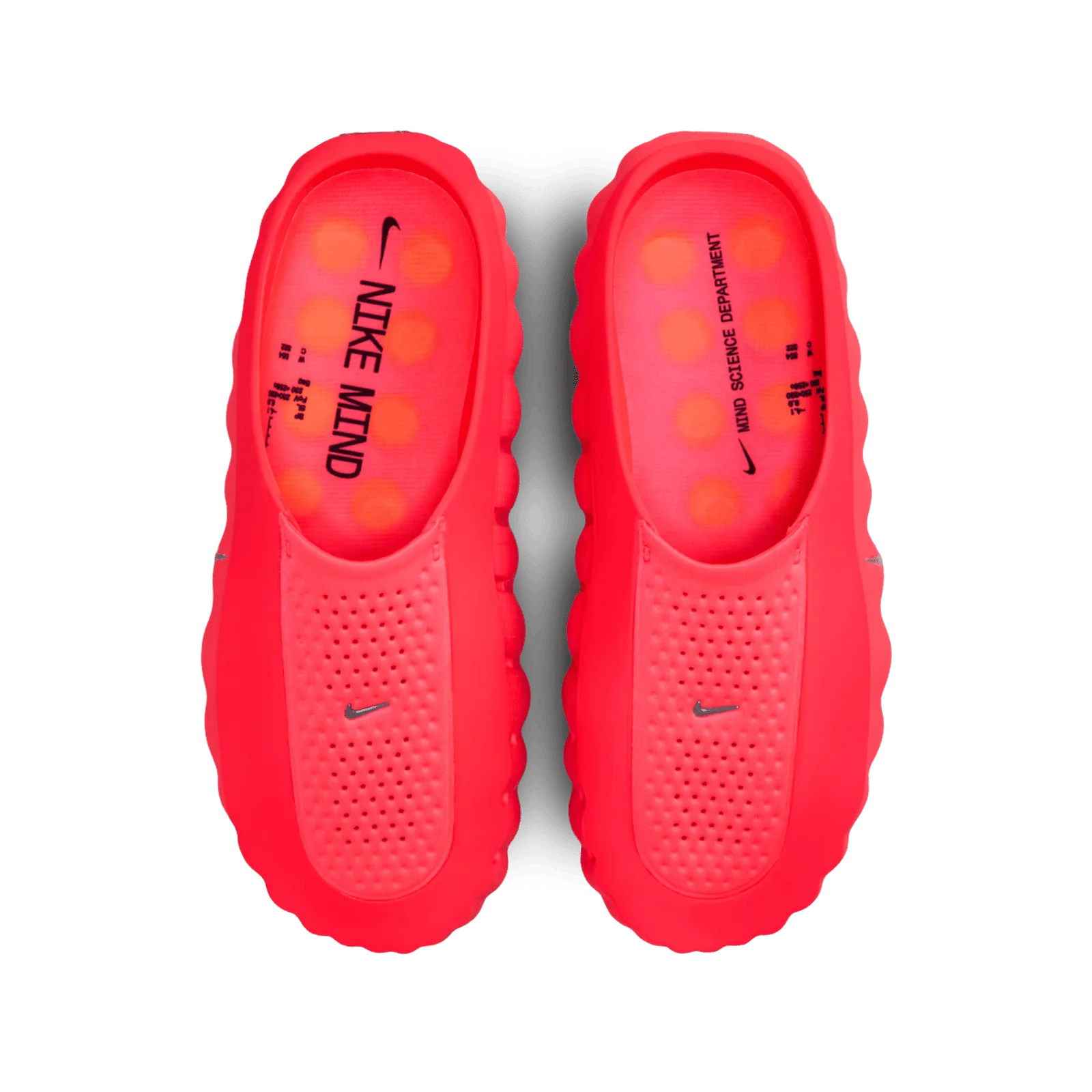 Nike Mind Slide Solar Red Felülnézet