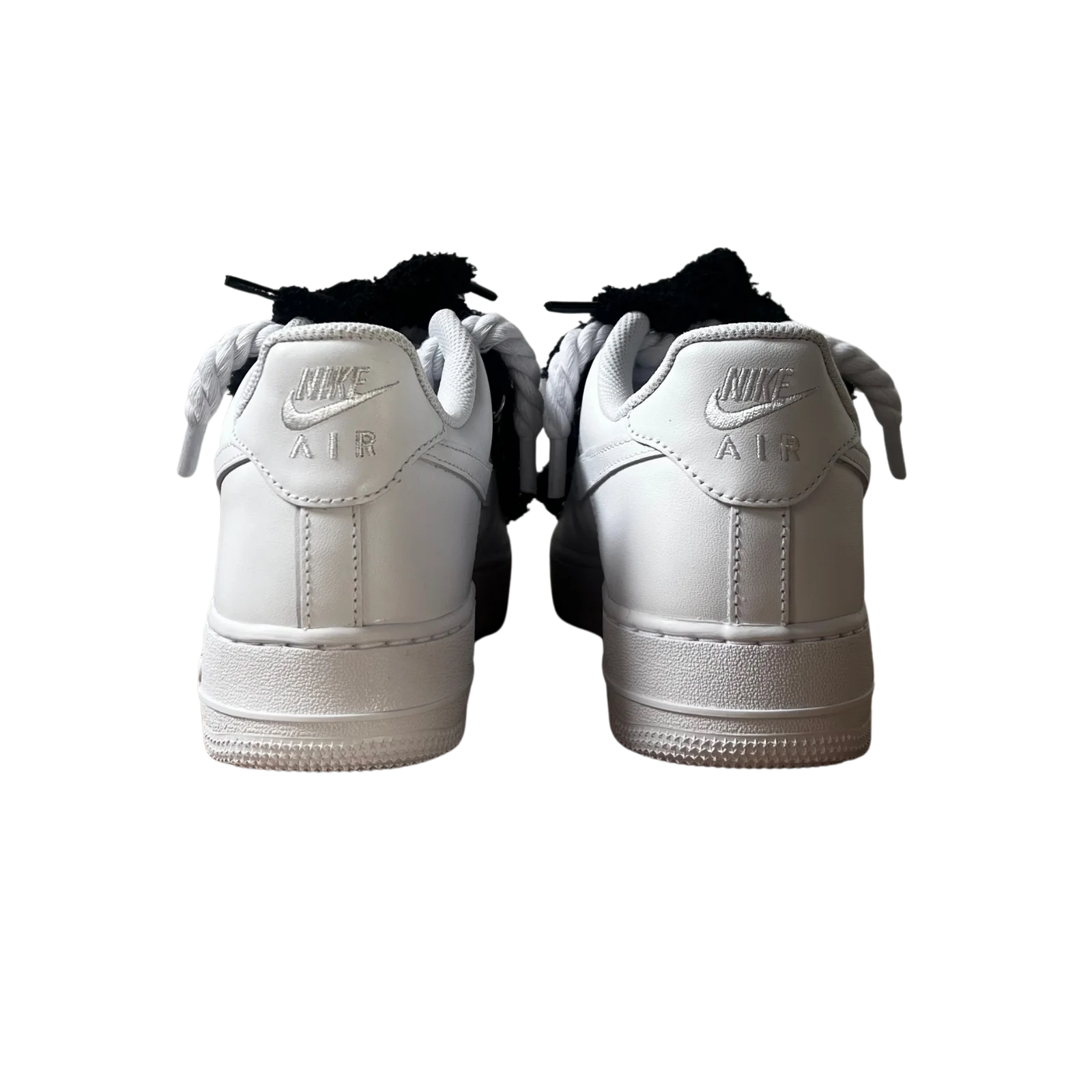 Nike Air Force 1 White Chimney Cake Black Hátulnézet