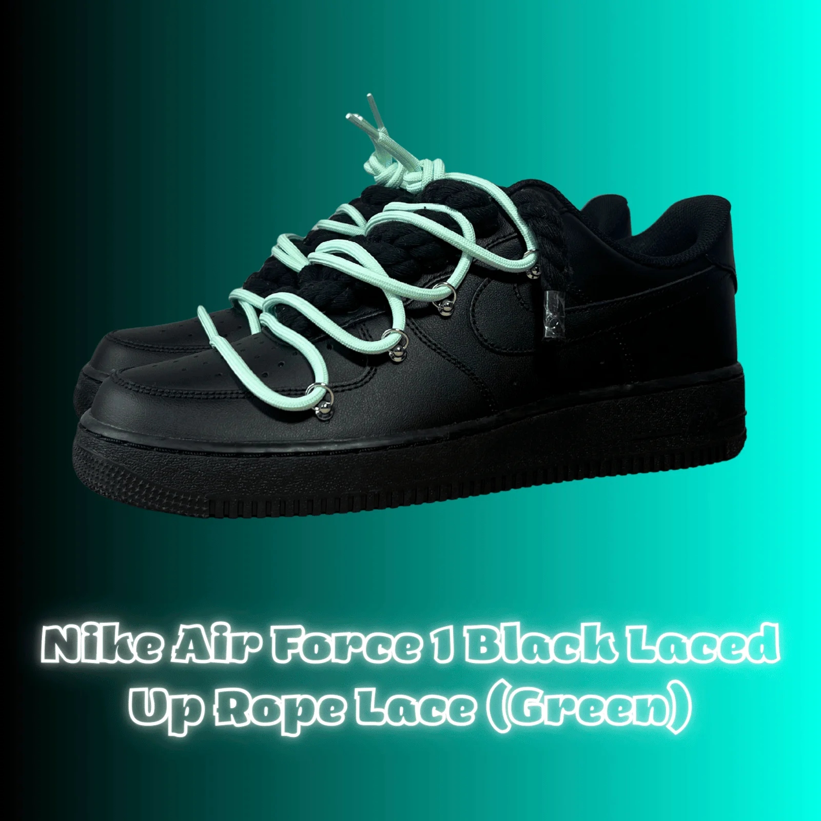 Black Laced Up Air Force