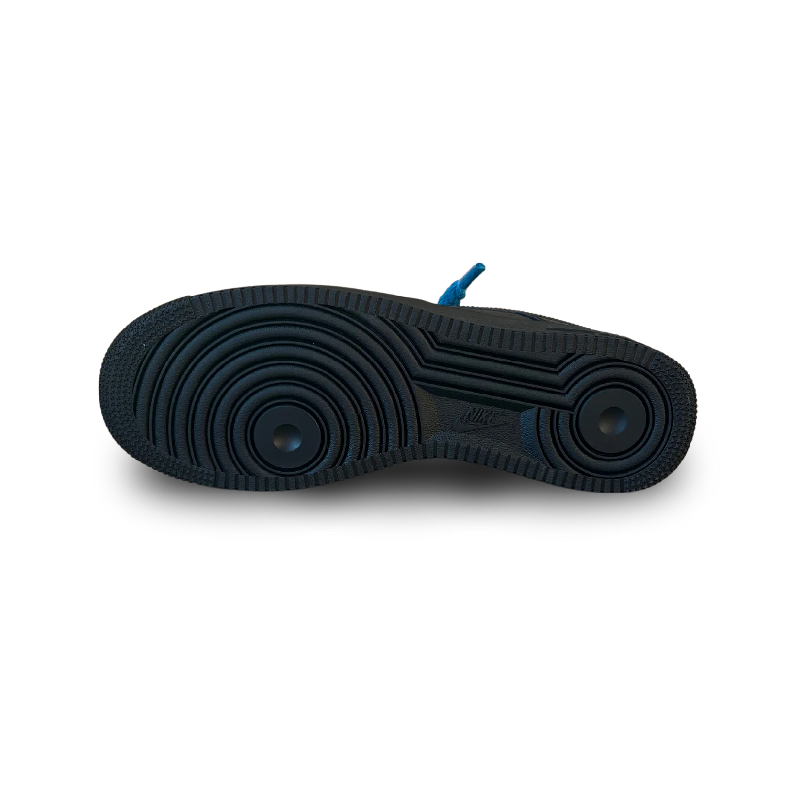 Nike Air Force 1 Black Rope Lace Blue Talp