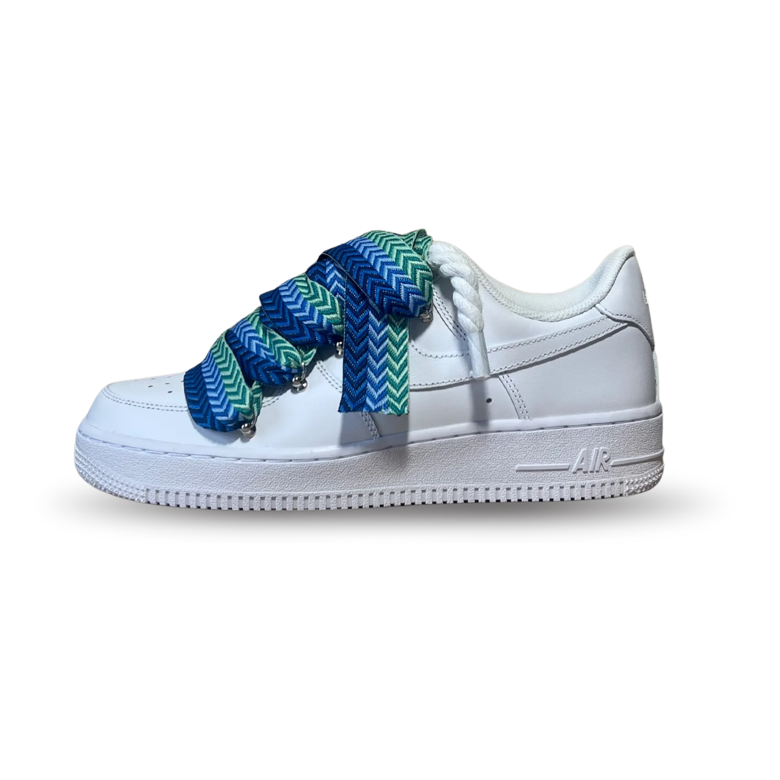 Nike Air Force 1 Lanvin Rope Lace Blue Black Oldalnézet