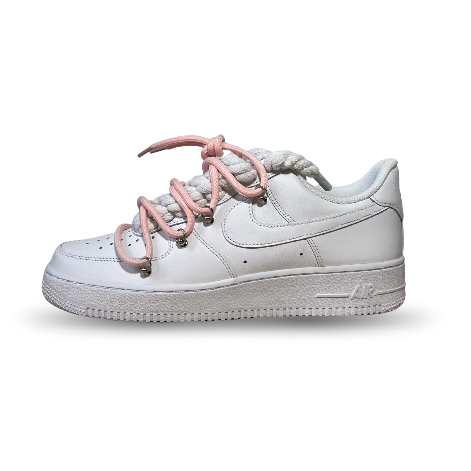 Nike Air Force 1 Laced Up Rope Lace Pink Csanadsoles