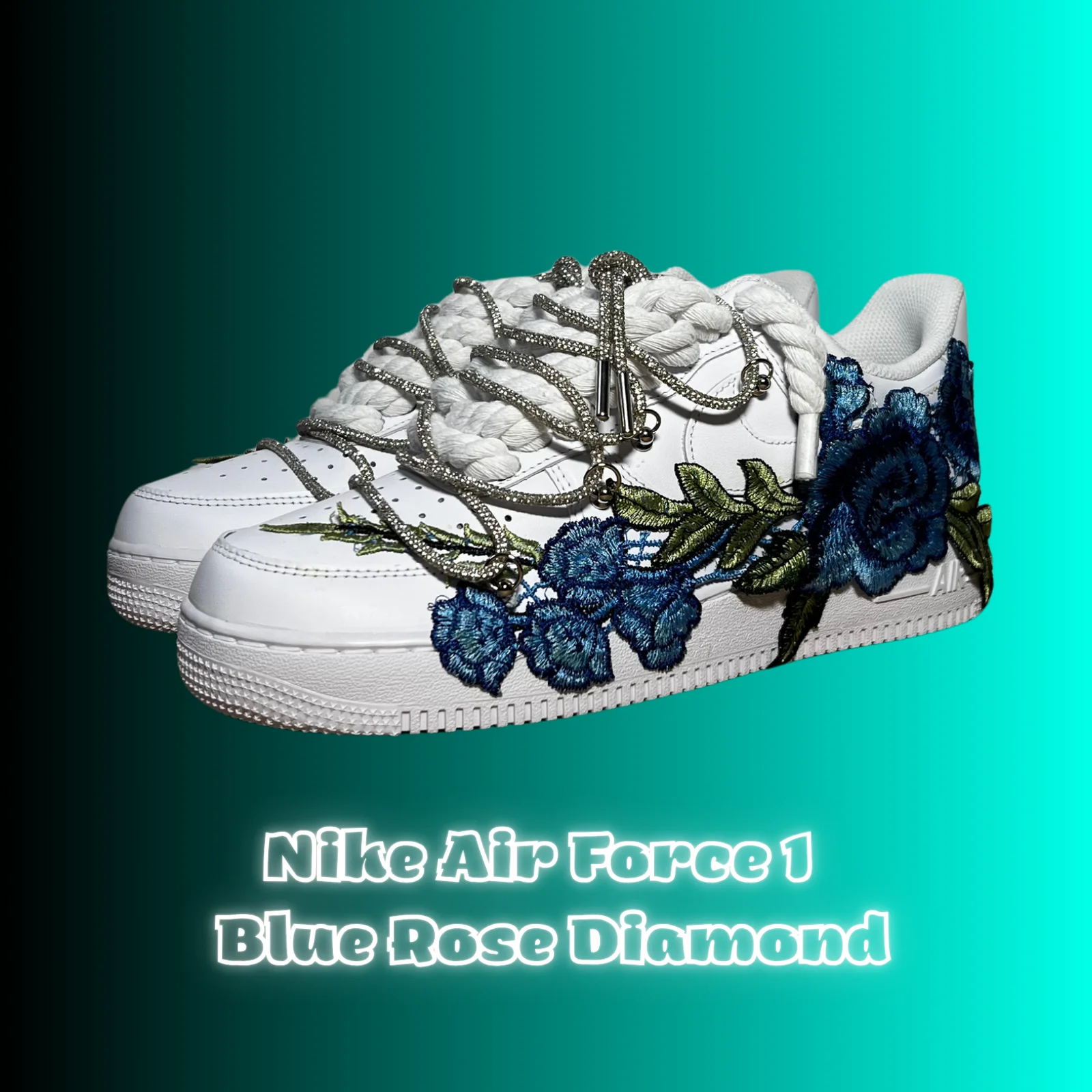 Rose Diamond Rope Lace Air Force Bundle