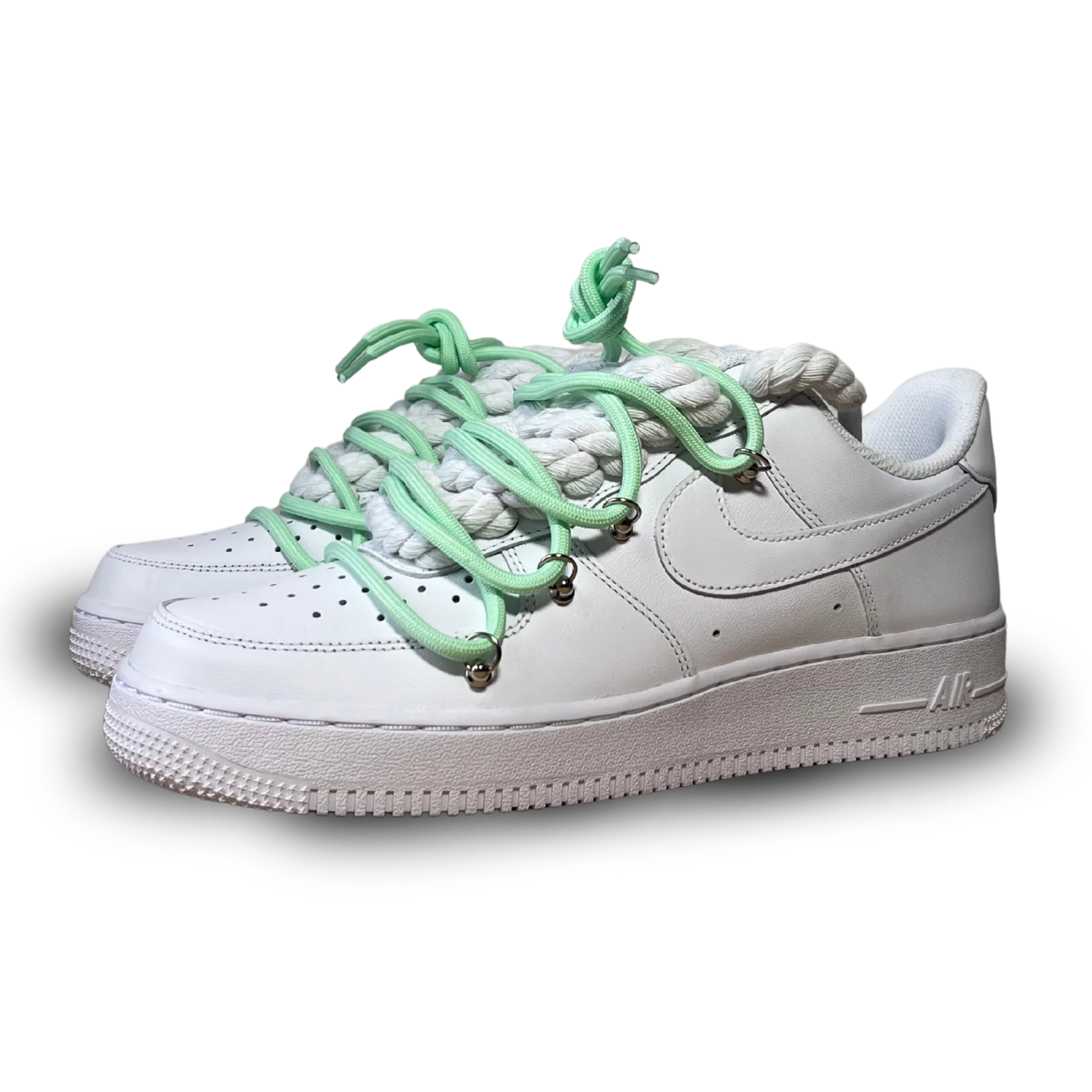 Nike Air Force 1 Laced Up Rope Lace Green Csanadsoles