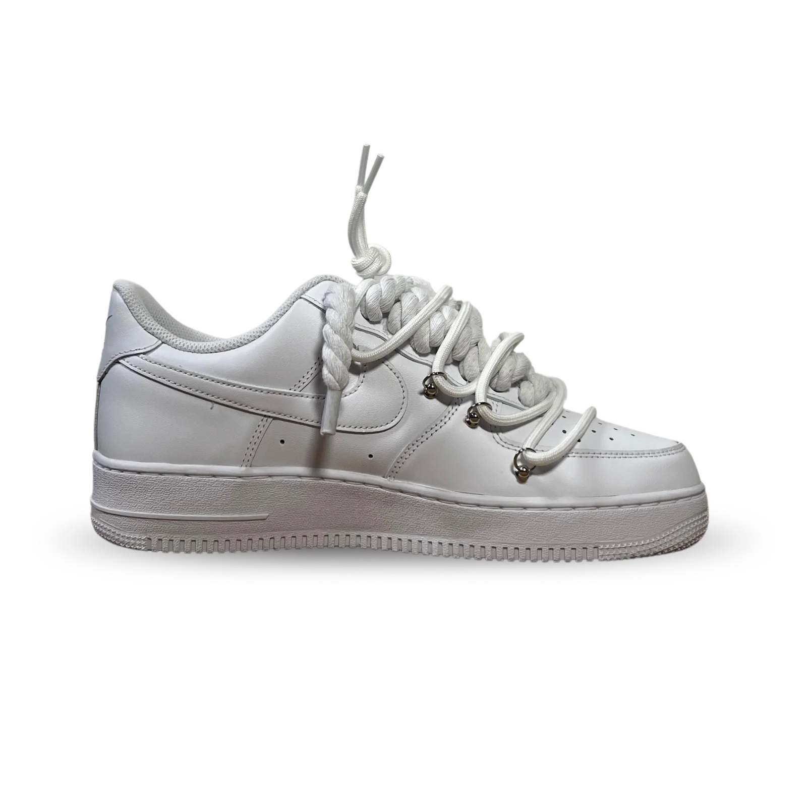 Nike Air Force 1 Rose Yellow Laced Up Belső oldalnézet