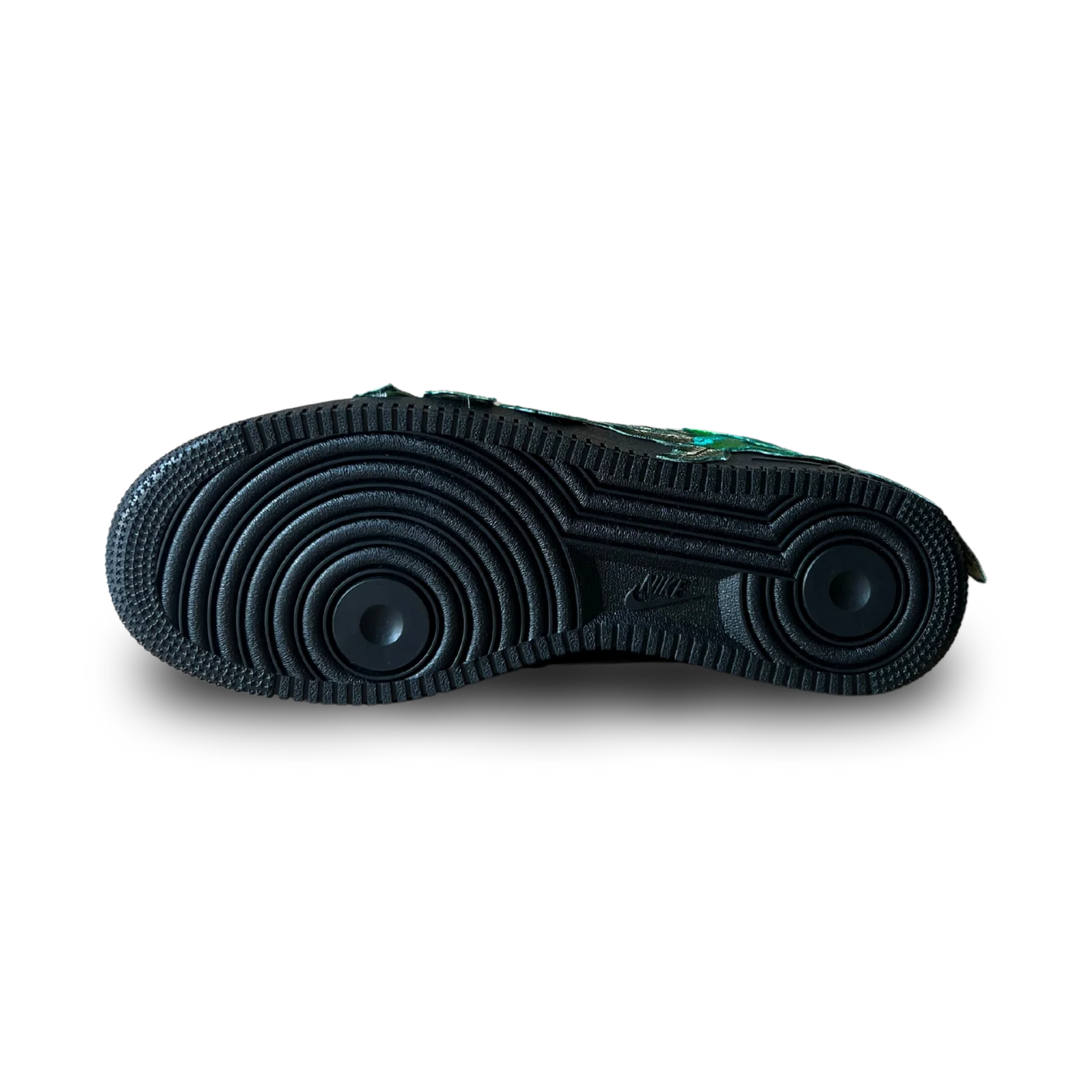 Nike Air Force 1 Black Green Rose Talp
