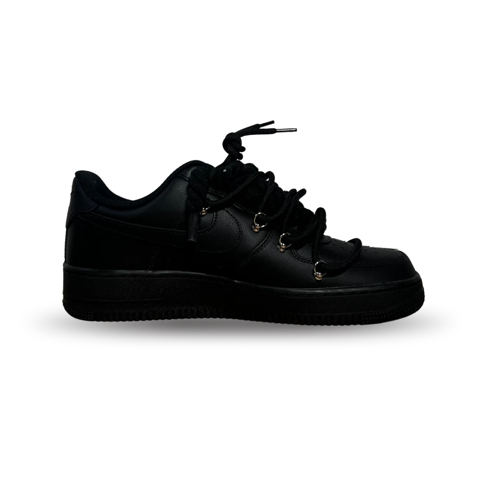 Nike Air Force 1 Black Rose Blue Laced Up Belső oldalnézet