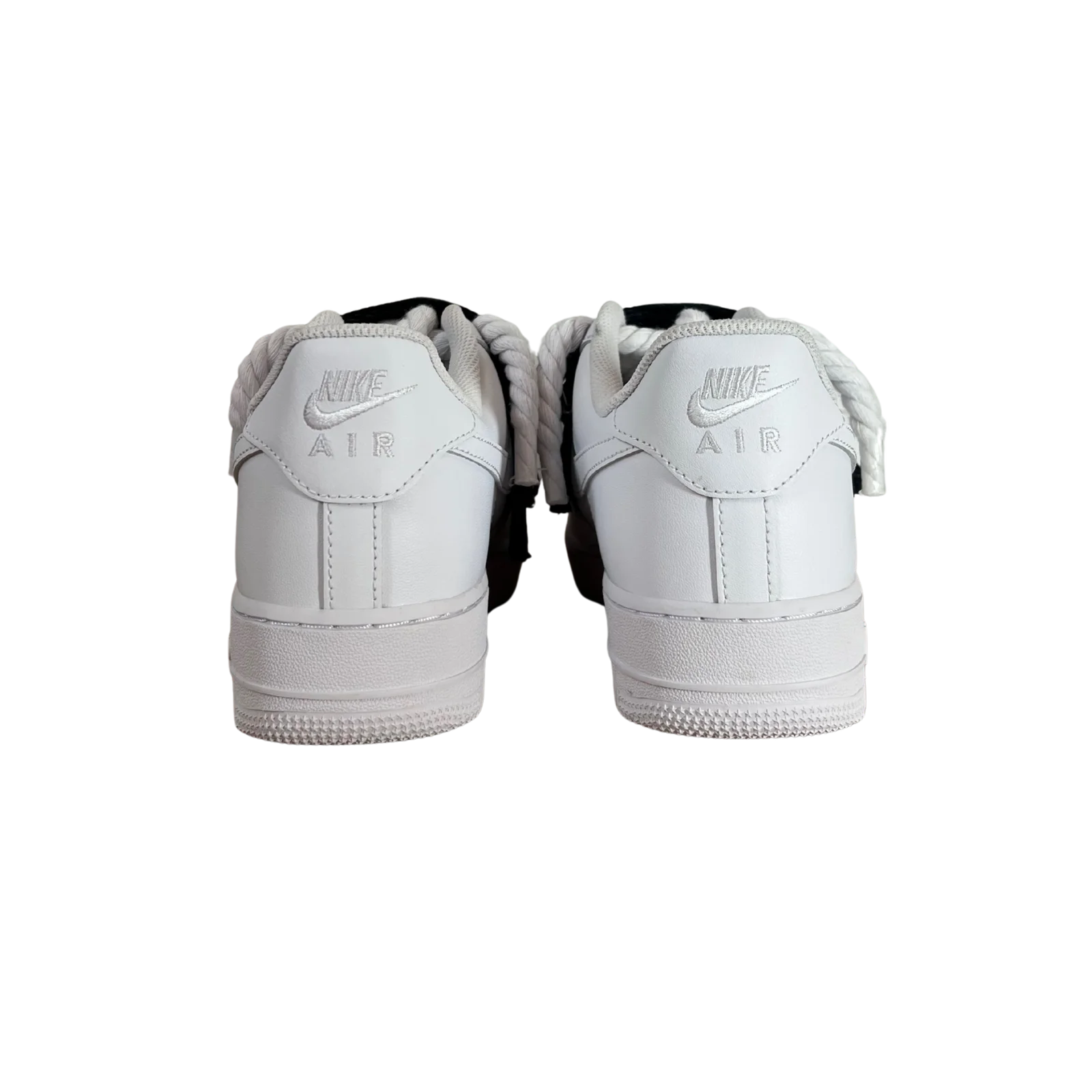 Nike Air Force 1 Lanvin Rope Lace Black Hátulnézet