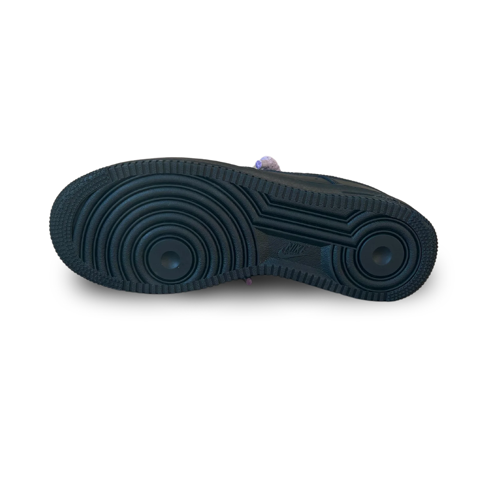 Air Force 1 Black Rope Lace Light Purple Talp