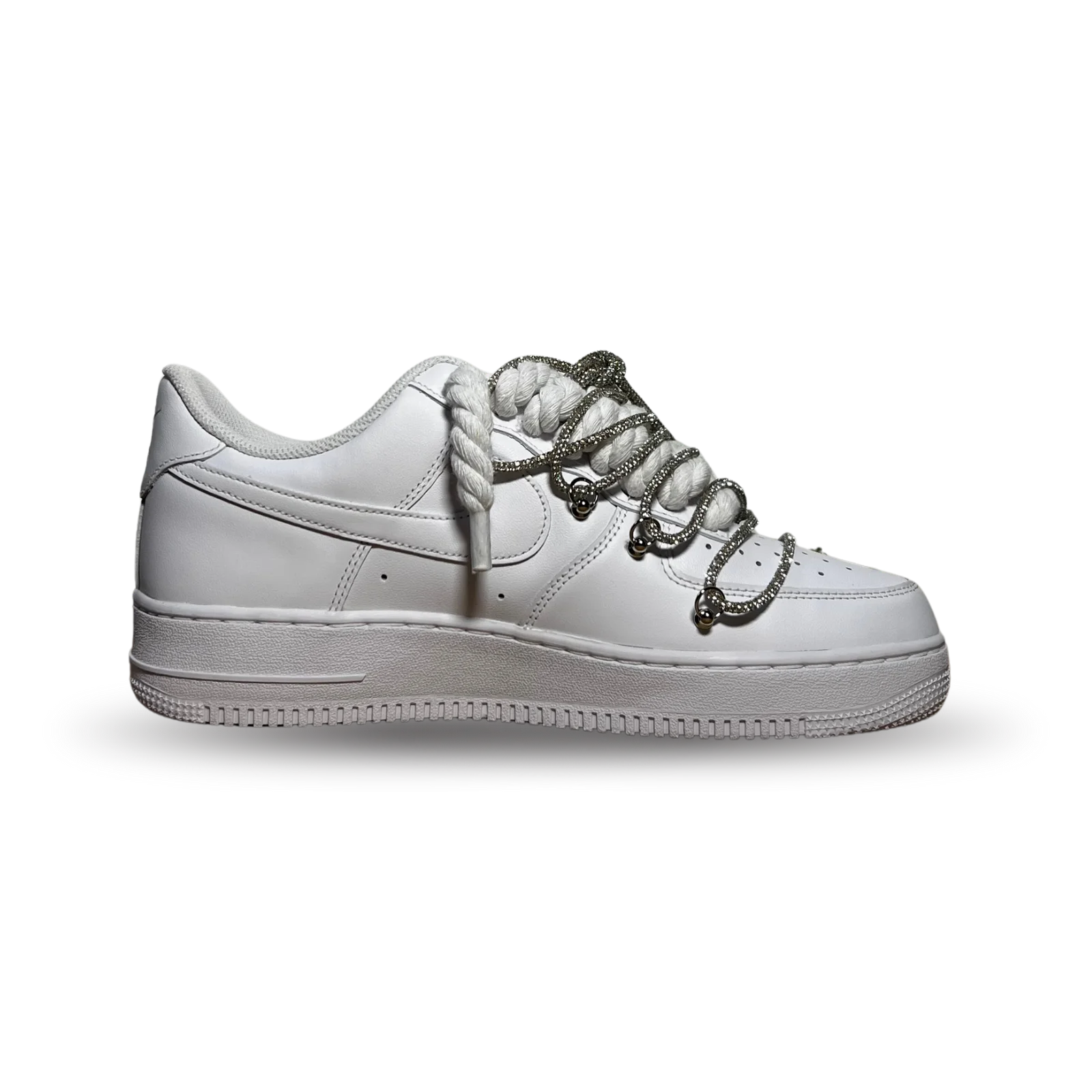 Nike Air Force 1 Rose Blue Diamond Belső oldalnézet