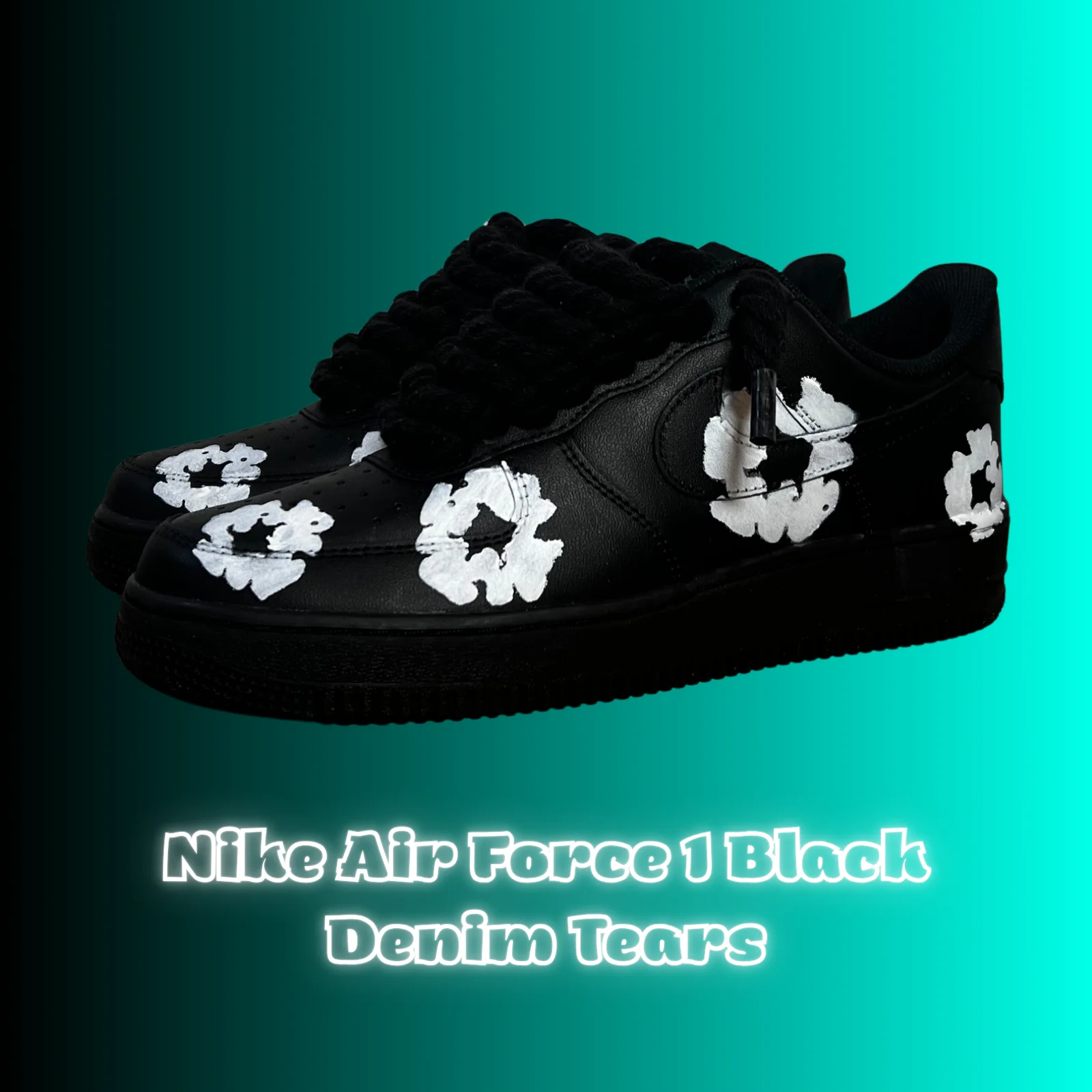 Black Denim Tears Air Force Bundle