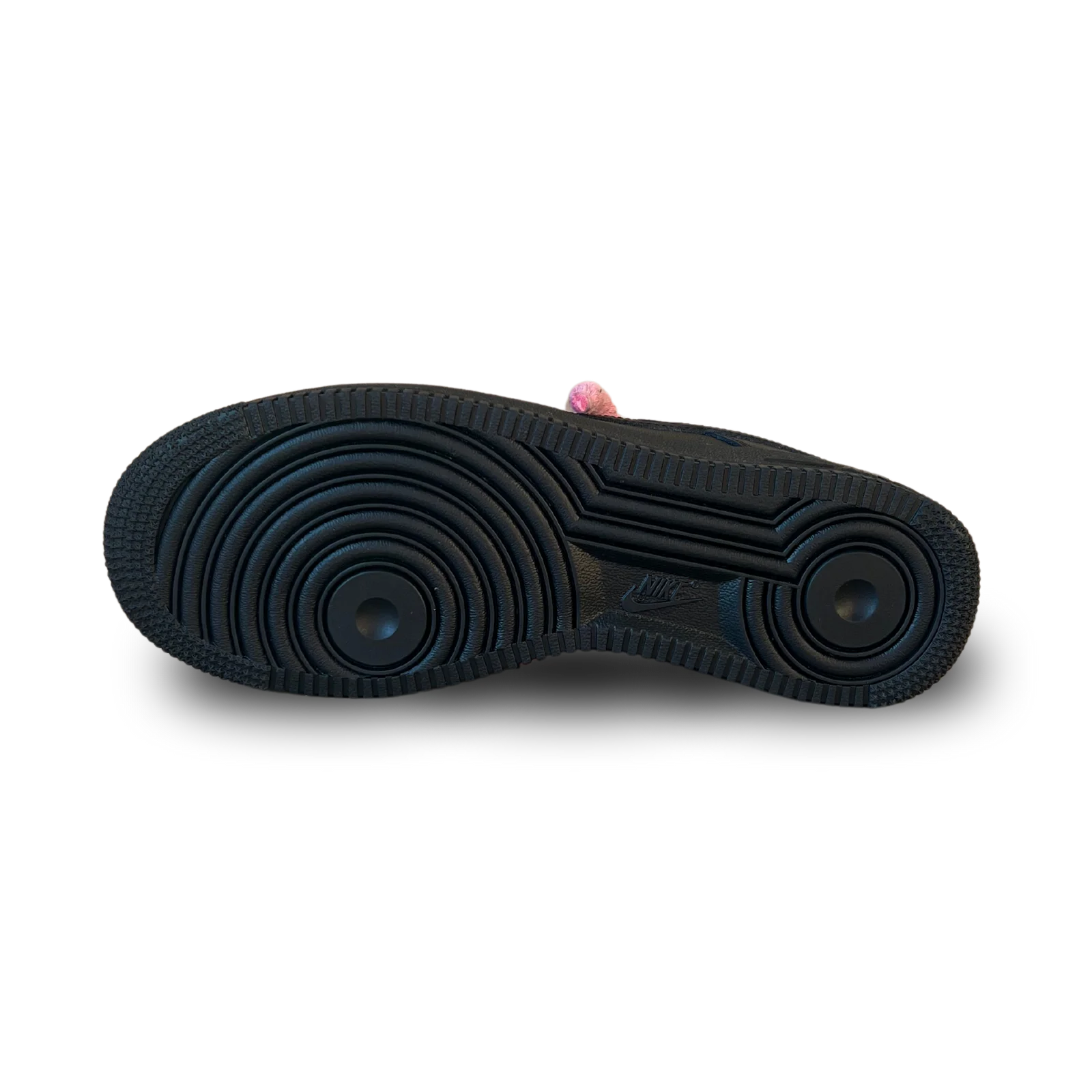Nike Air Force 1 Black Rope Lace Pink Talp