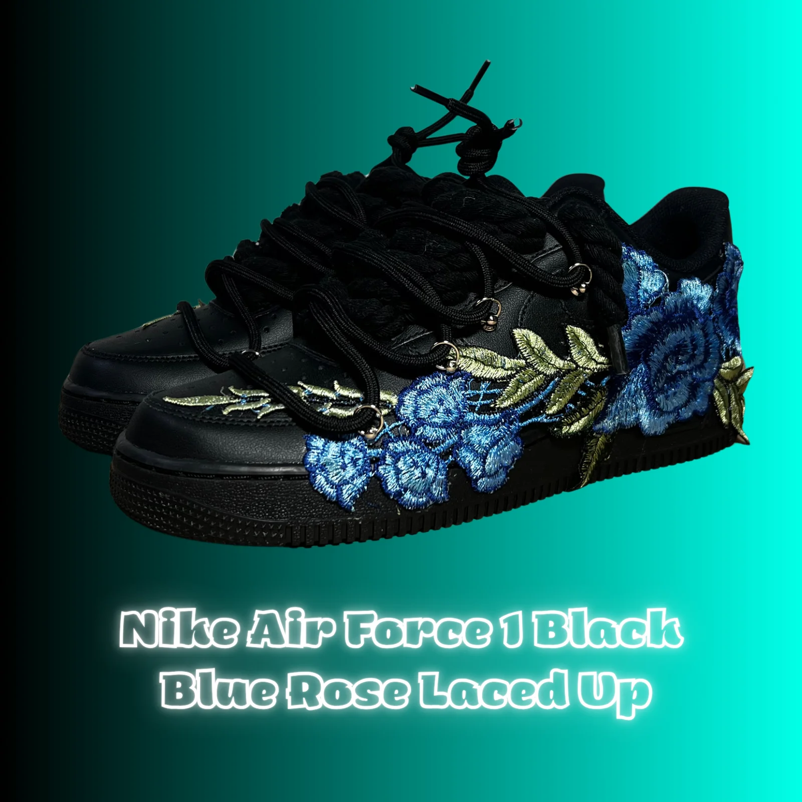 Black Rose Laced Up Air Force Bundle