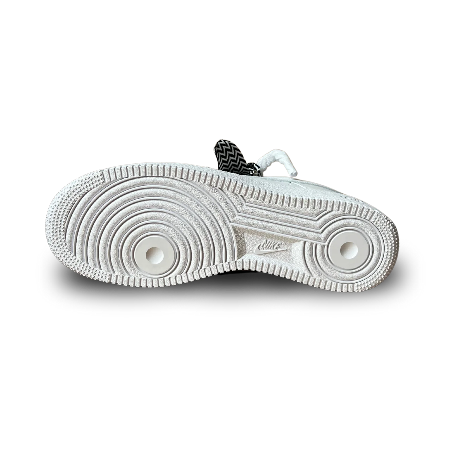 Nike Air Force 1 Lanvin Rope Lace Black White Talp